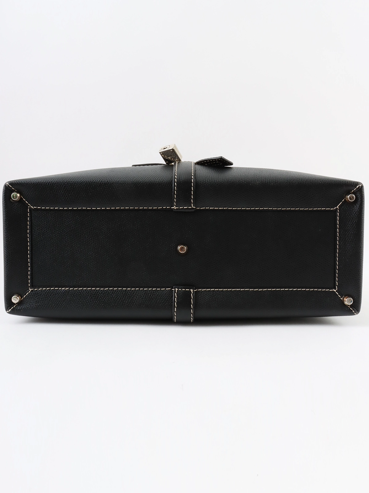 LOEWE ロゴエンボスボーリングバッグ ブラック｜VINTAGE QOO