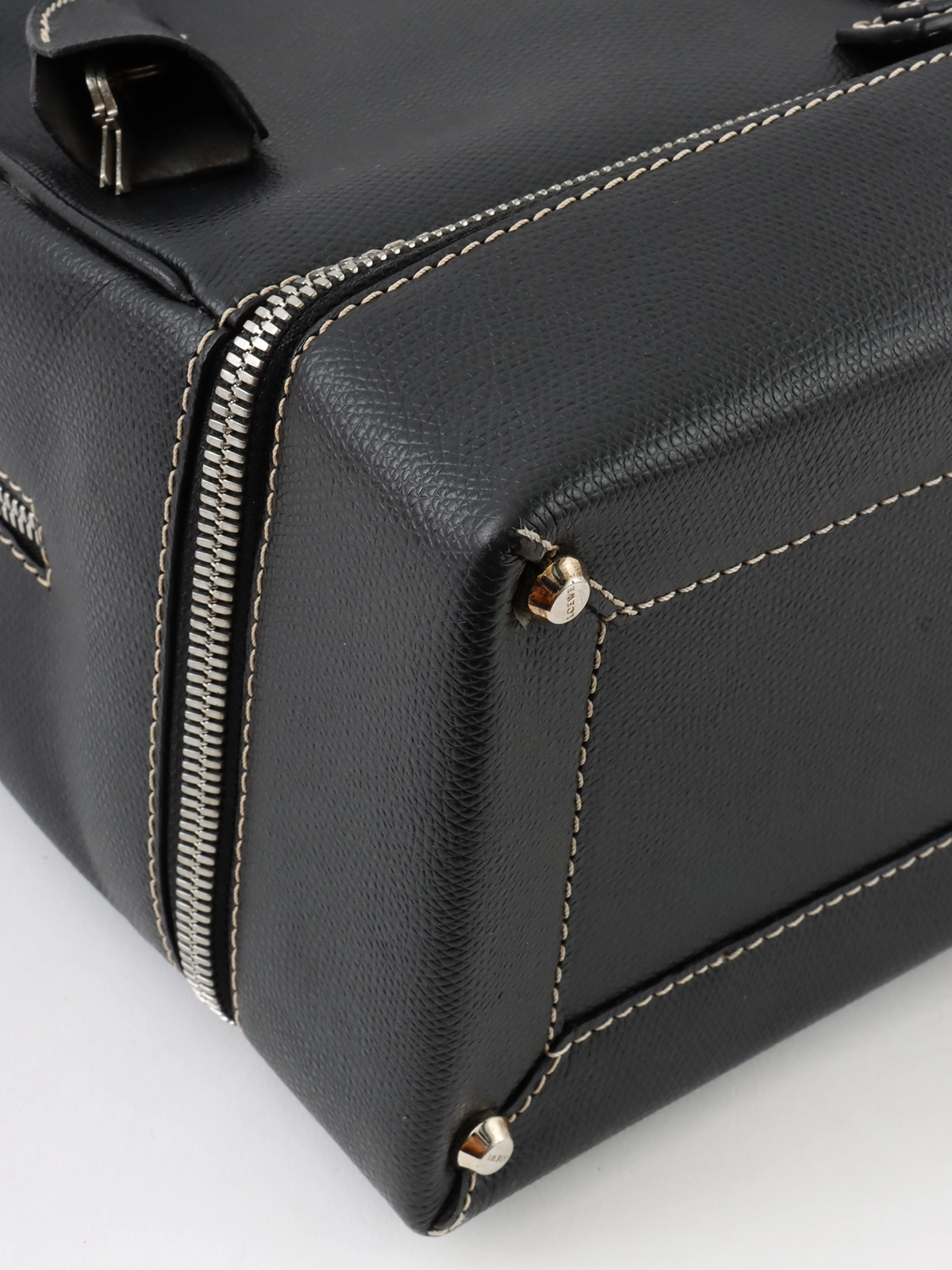 ✨希少✨LOEWE ブリーフケース 2way ロゴ レザー ブラウン LOEWE ロエベ カードケース 小銭入れ キーリング付き C500R50X01