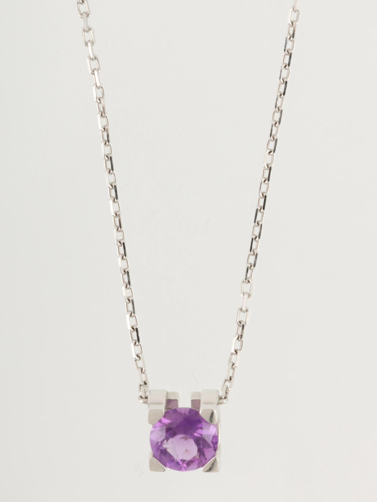 CARTIER 18KアメジストCドゥカルティエネックレス シルバー
