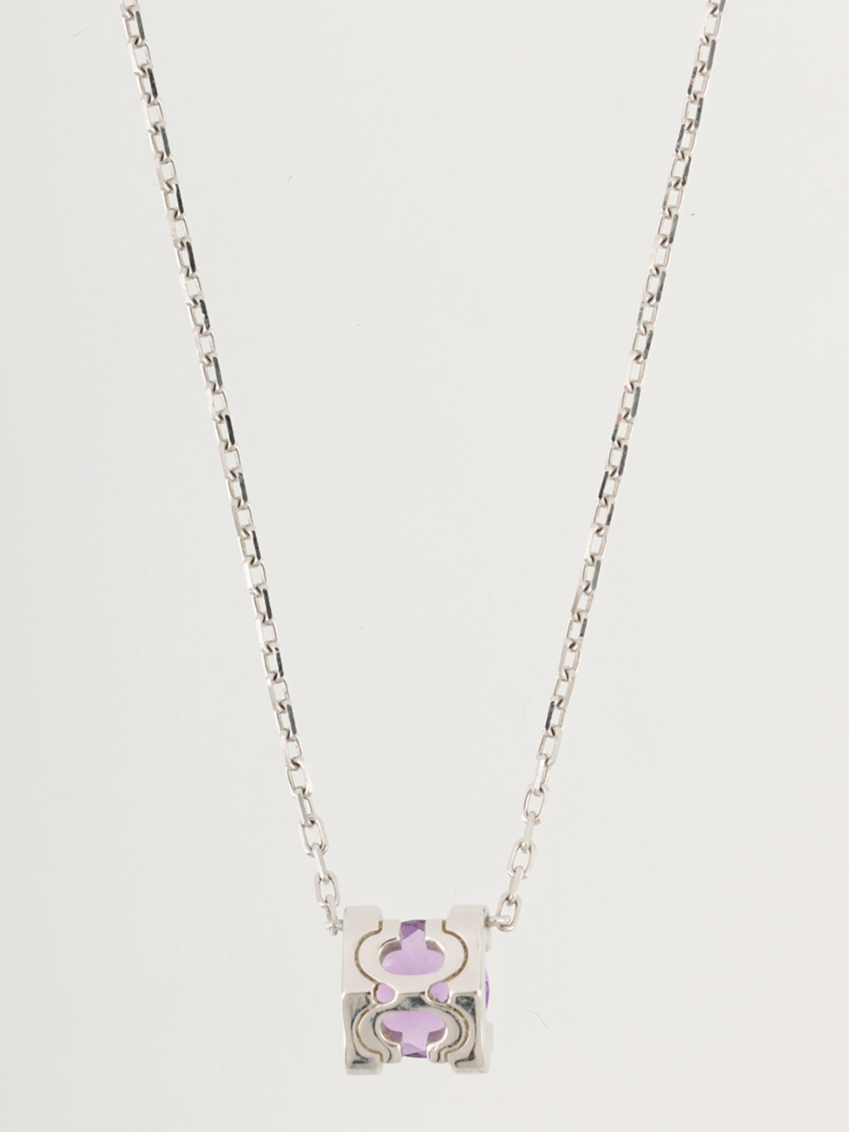 CARTIER 18KアメジストCドゥカルティエネックレス シルバー