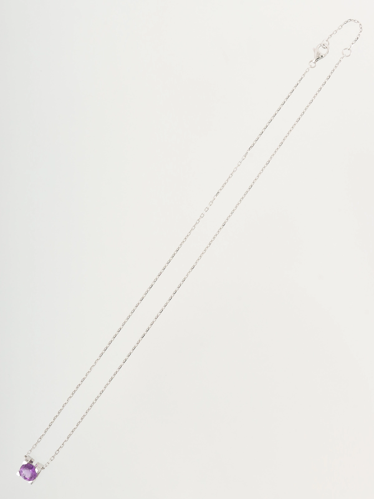 CARTIER 18KアメジストCドゥカルティエネックレス シルバー