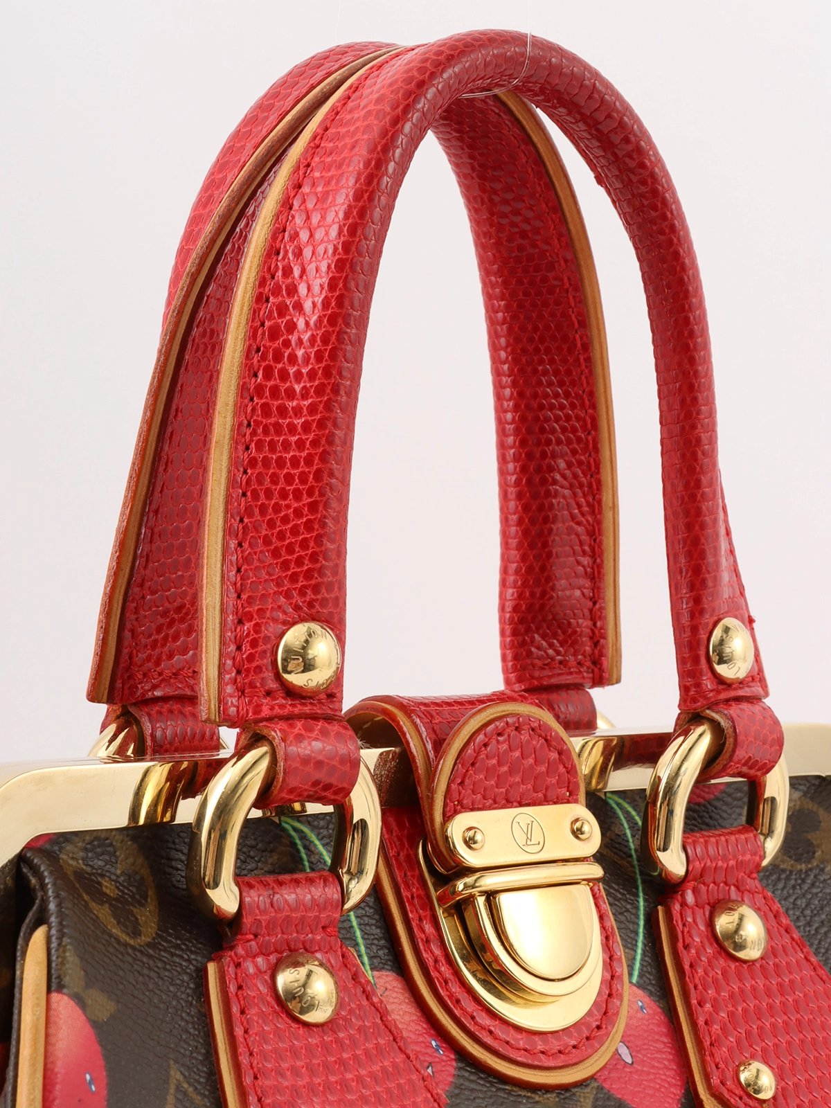 【Louis Vuitton】村上隆コラボ サックツイストMM チェリー LOUIS VUITTON 2005年製 村上隆コラボレーションモノグラム
