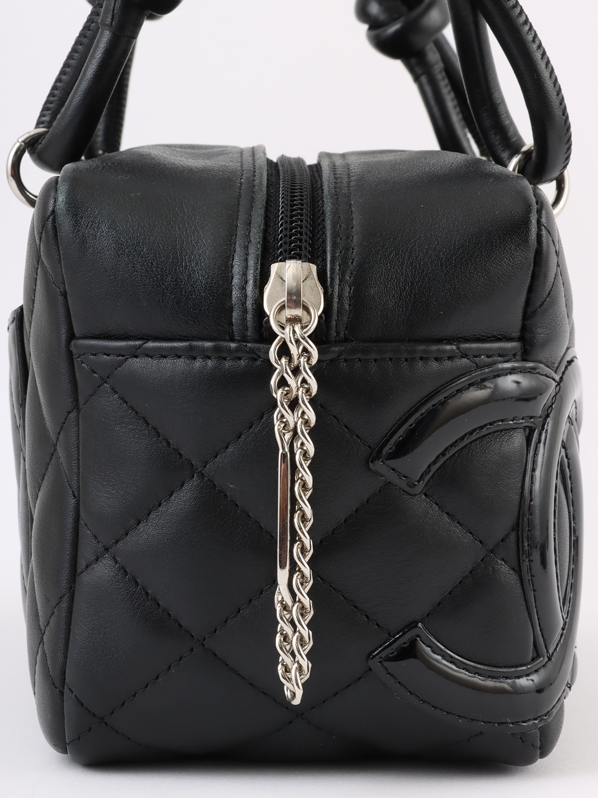 CHANEL 2005年頃製 カンボンミニボーリングバッグ ブラック