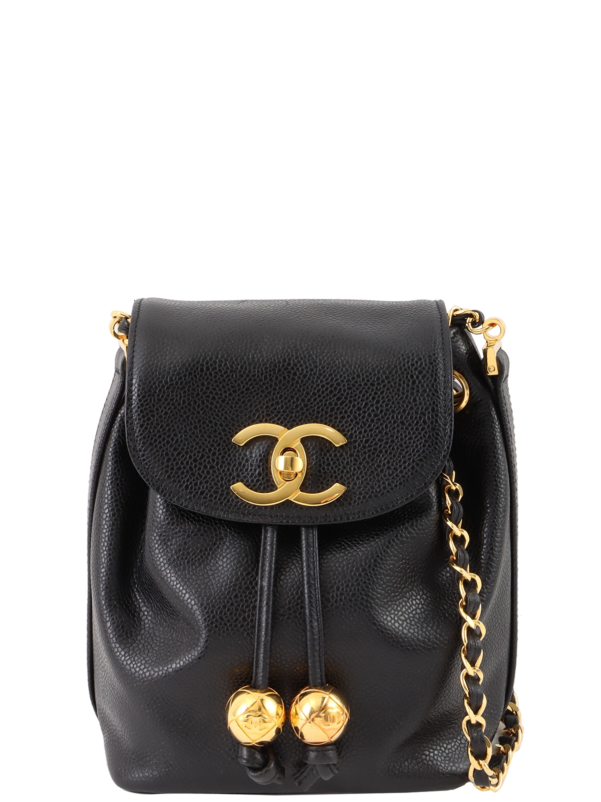 【25S☆クラシック】CHANEL ターンロックCCスリングバック CHANEL 1995年頃製 シルクサテンCCターンロックミニチェーン