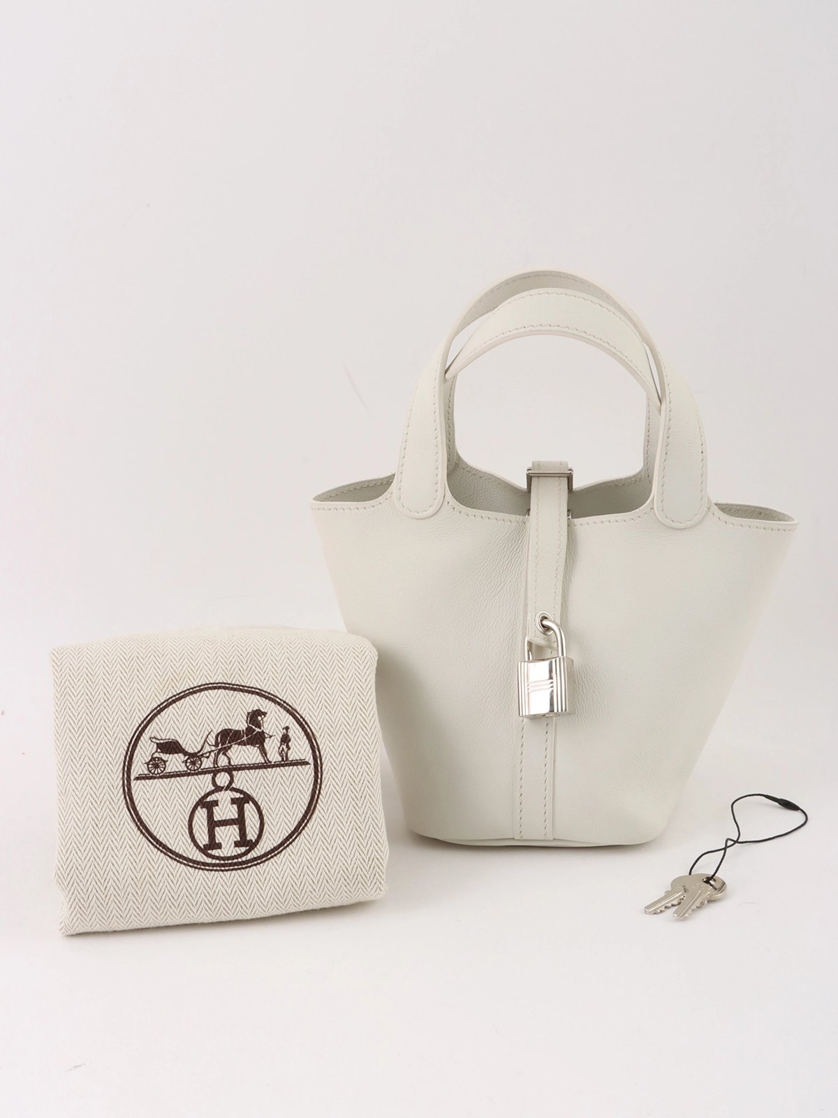 HERMES 2010年製 ピコタンロックミクロ ホワイト｜VINTAGE QOO TOKYO｜ヴィンテージ クー トーキョー