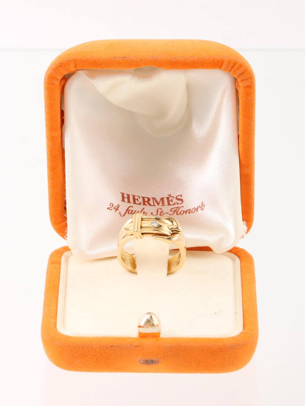 HERMES 18Kダイヤモンドサンチュールリング ゴールド｜VINTAGE