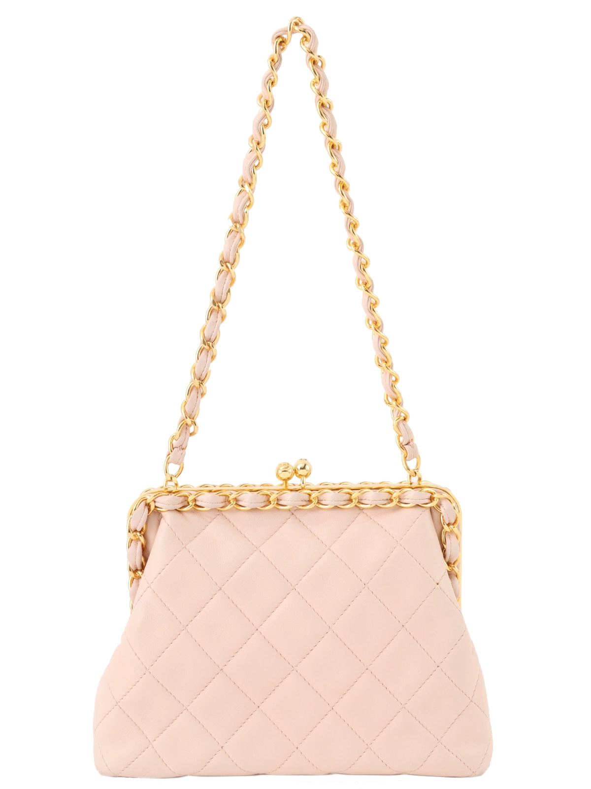 CHANEL 1995年頃製 ココマークがま口チェーンバッグ ブラック｜VINTAGE QOO TOKYO｜ヴィンテージ クー トーキョー
