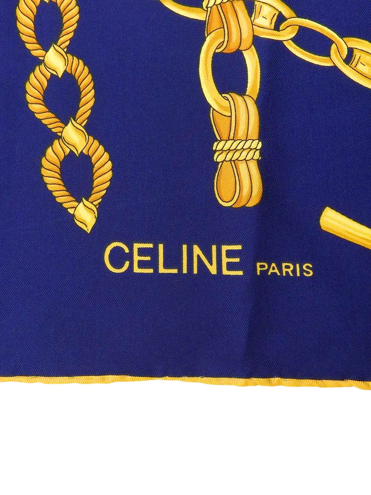 楽天市場】セリーヌ チェーン柄 スカーフ シルク レディース 【中古】【CELINE】 : ブランド京の蔵小牧【最安挑戦！】