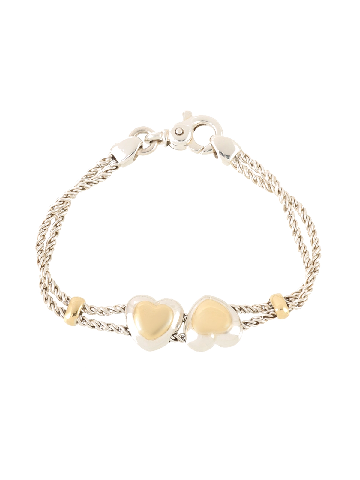 Tiffany & Co. シルバー925 金ボール付きブレスレット　レア TIFFANY & CO. 925ハードウェアボールブレスレット シルバー