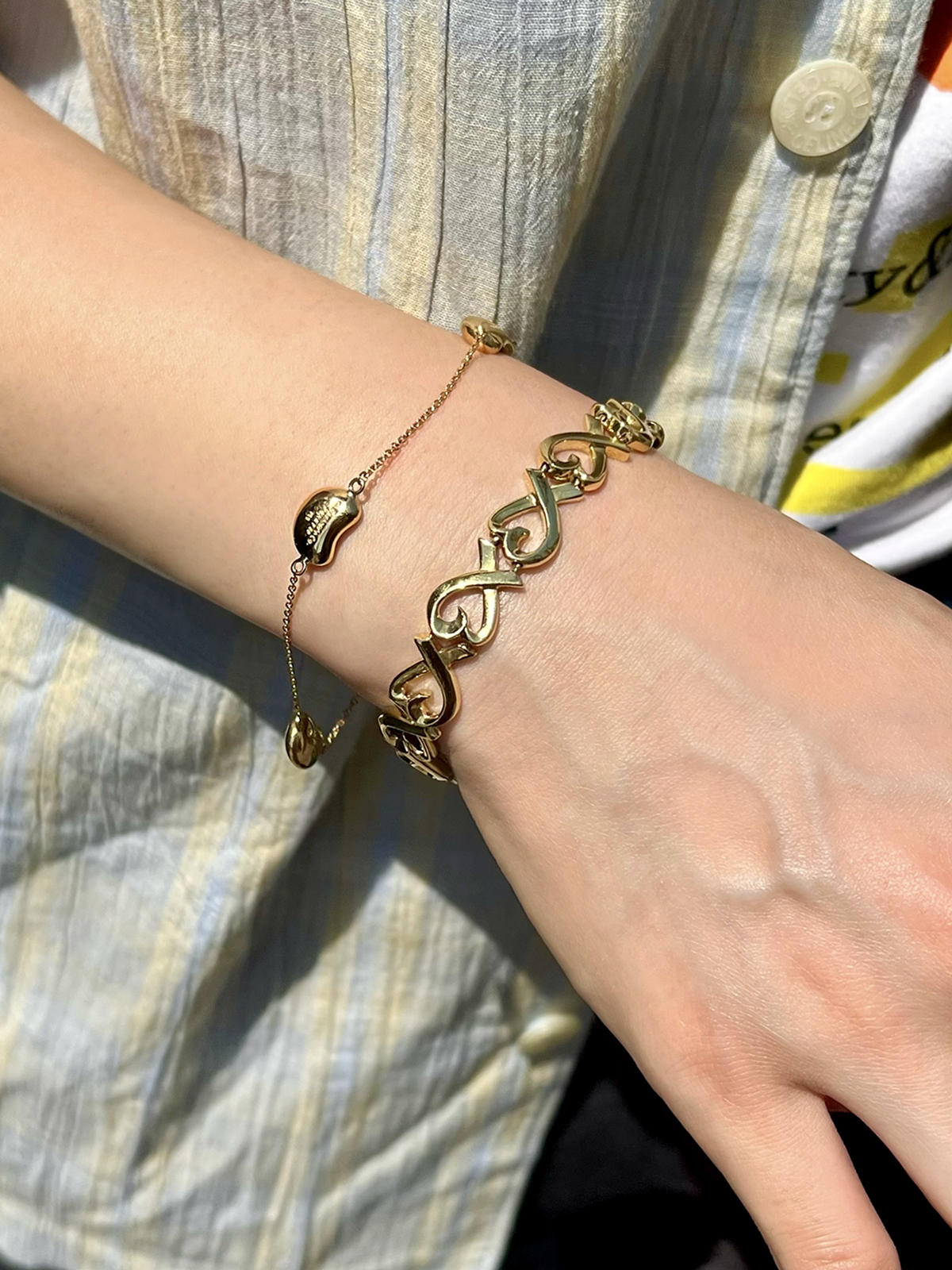 COOTIE PRODUCTIONS ブレスレット　ゴールド COOTIE (クーティー) Chingon Wide Bracelet