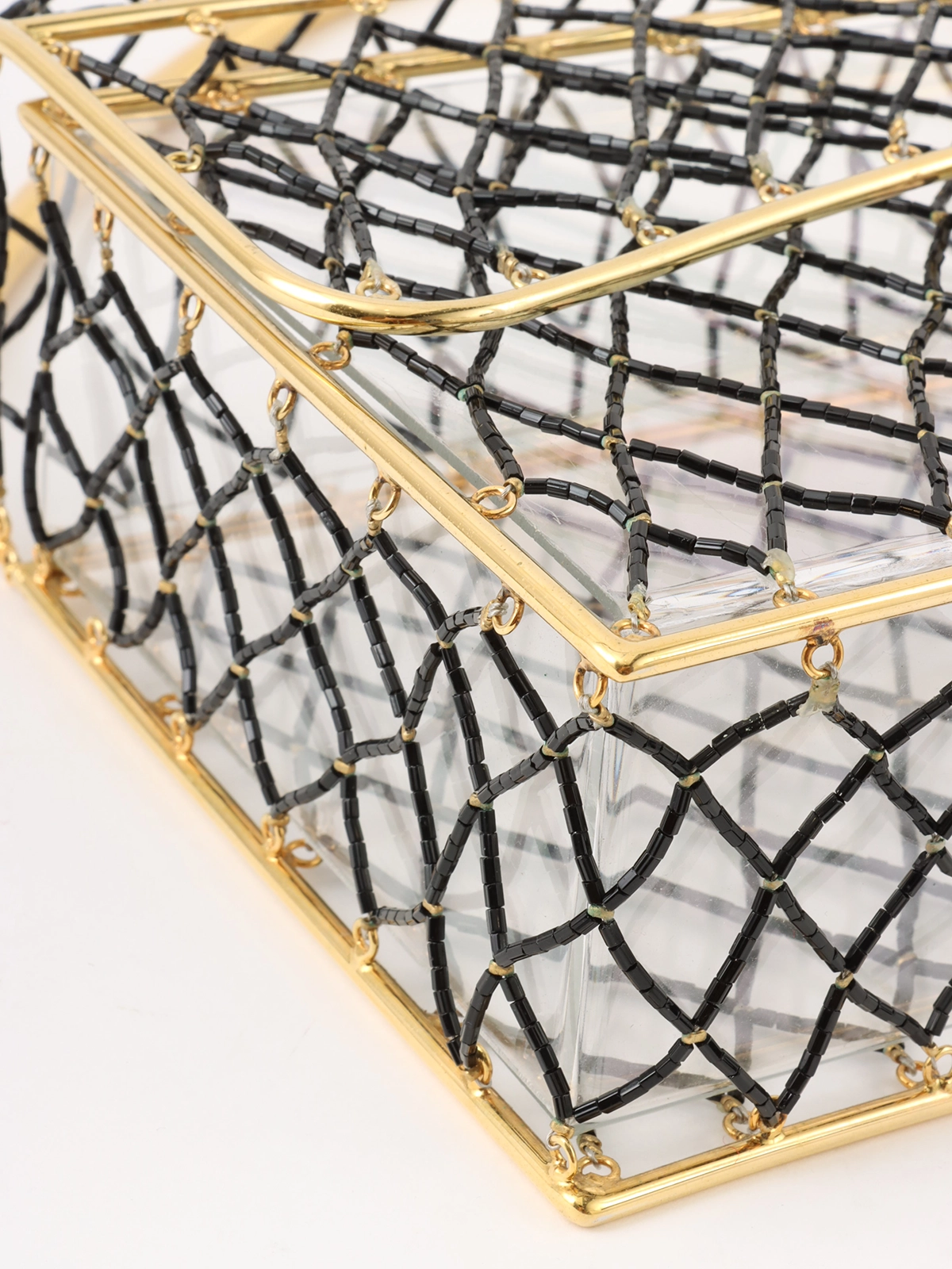 CHANEL ビーズマトラッセCCターンロックチェーンショルダー