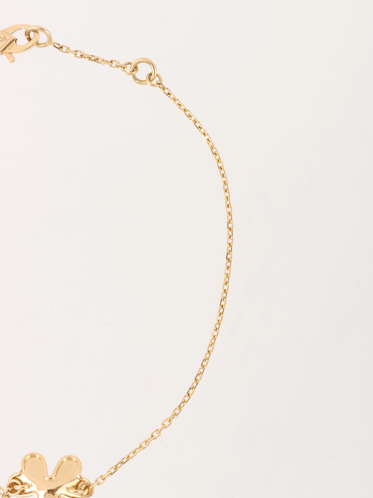 イエローダイアモンド ブレスレット18kマグネット♢約17ct 17cm♢高品質 VAN CLEEF & ARPELS 18Kダイヤモンドフリヴォルミニブレスレット
