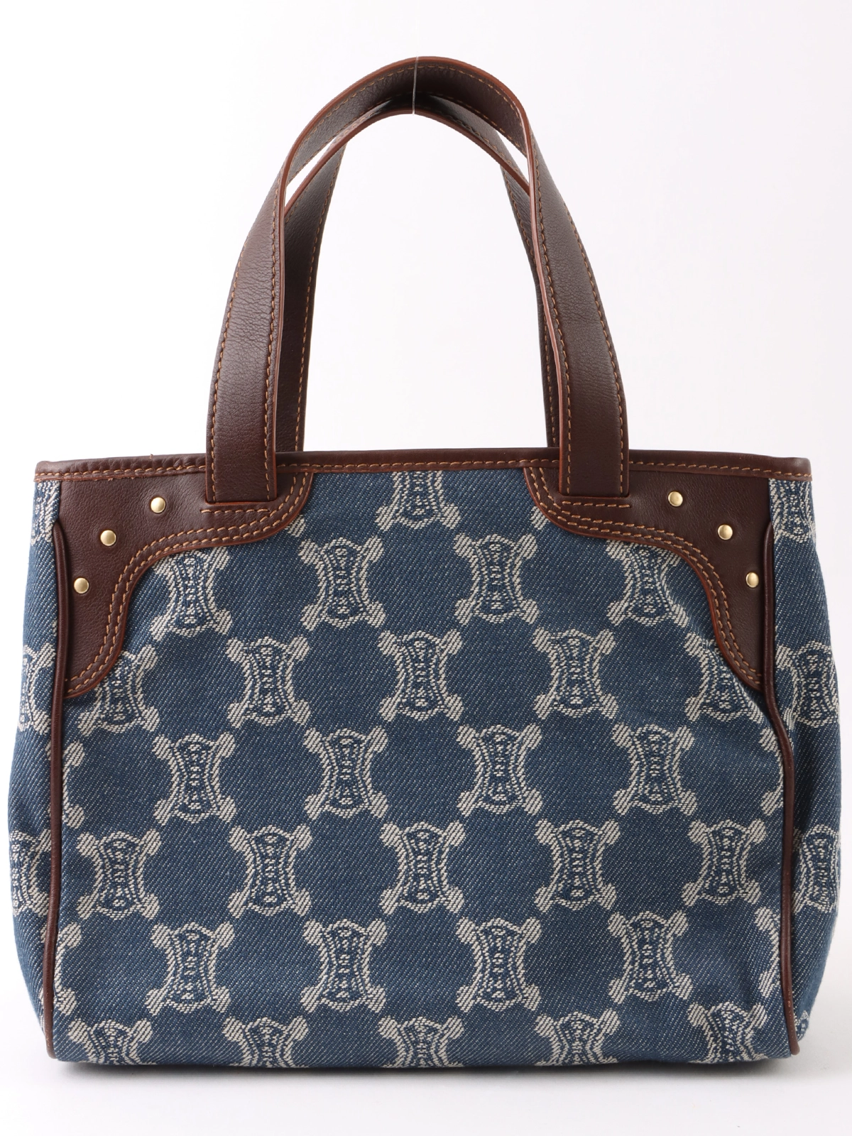 CELINE CARRIAGE LOGO DESIGN LEATHER SHOULDER BAG/オールド