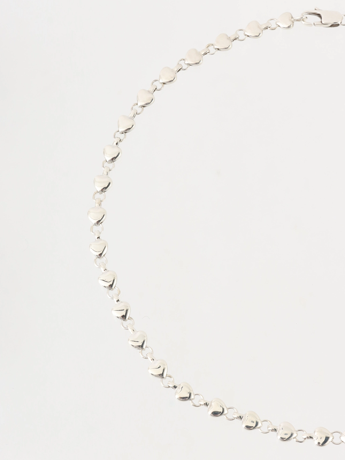 ティファニー　パフハートチェーンネックレス　スターリングシルバー　ヴィンテージ TIFFANY & CO. 925パフハートネックレス シルバー｜VINTAGE QOO