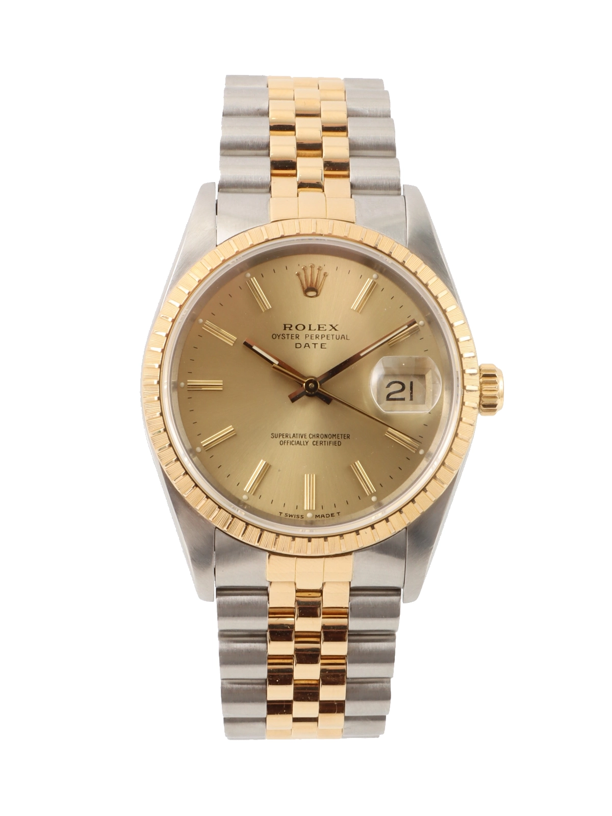 ロレックス デイトジャスト ゴールド/シルバー ROLEX 10Pダイヤモンドデイトジャスト シルバー／ゴールド