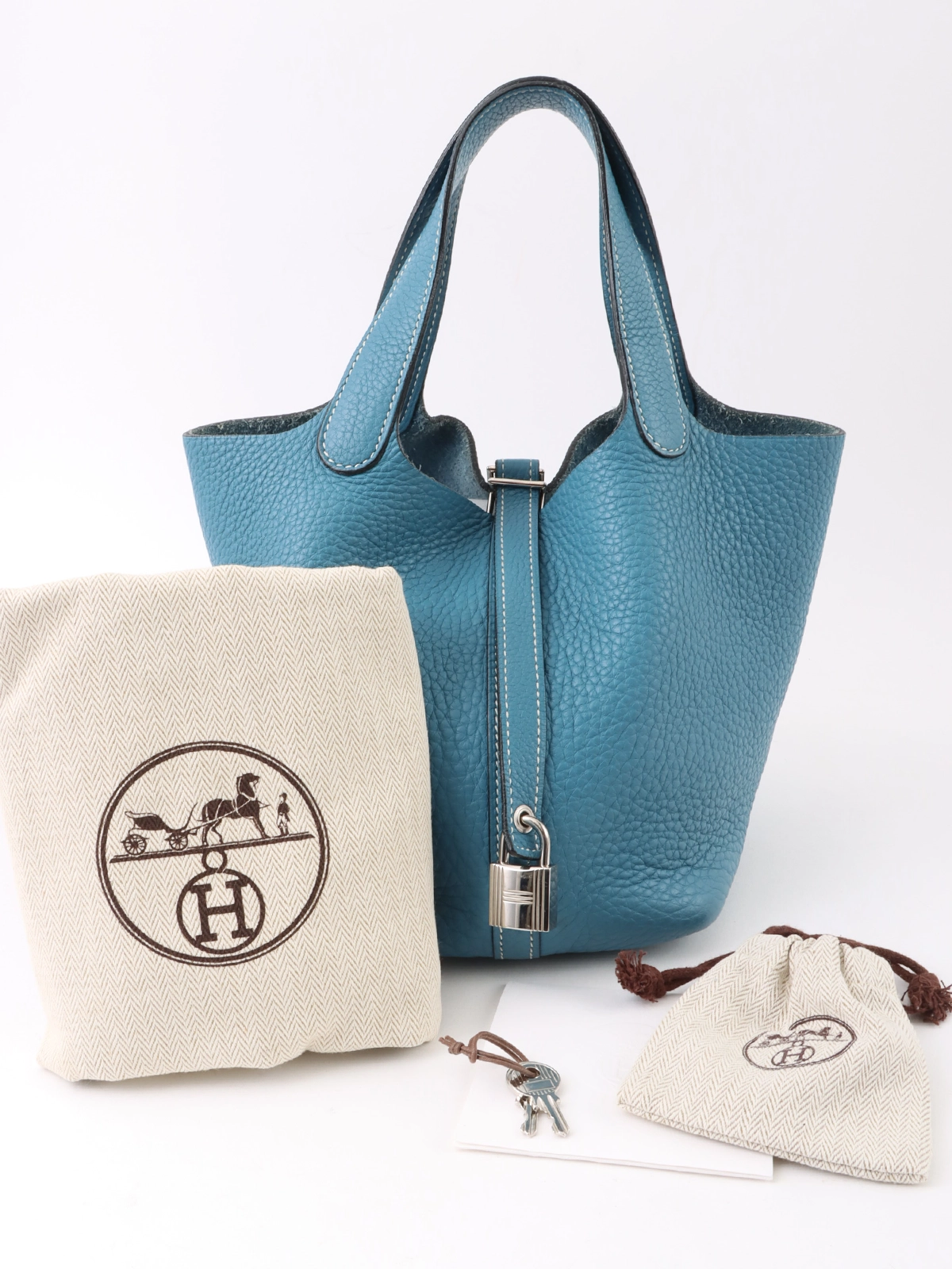 HERMES 2009年製 ピコタンロックPM ブルージーン｜VINTAGE QOO