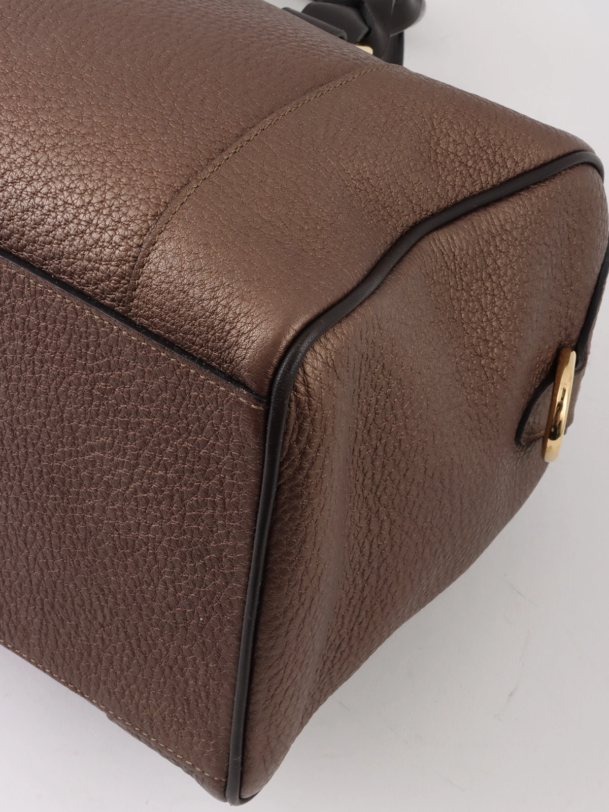LOEWE アナグラムフスタ2way ボストンバッグ メタリックブラウン
