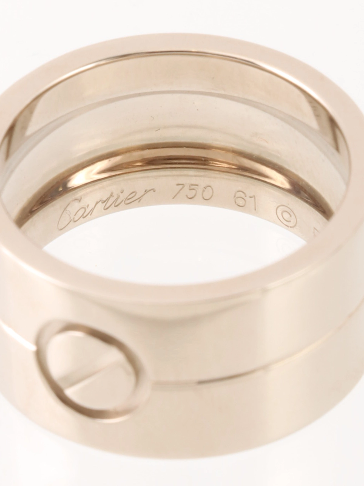 CARTIER 18Kハイラブリング シルバー｜VINTAGE QOO TOKYO