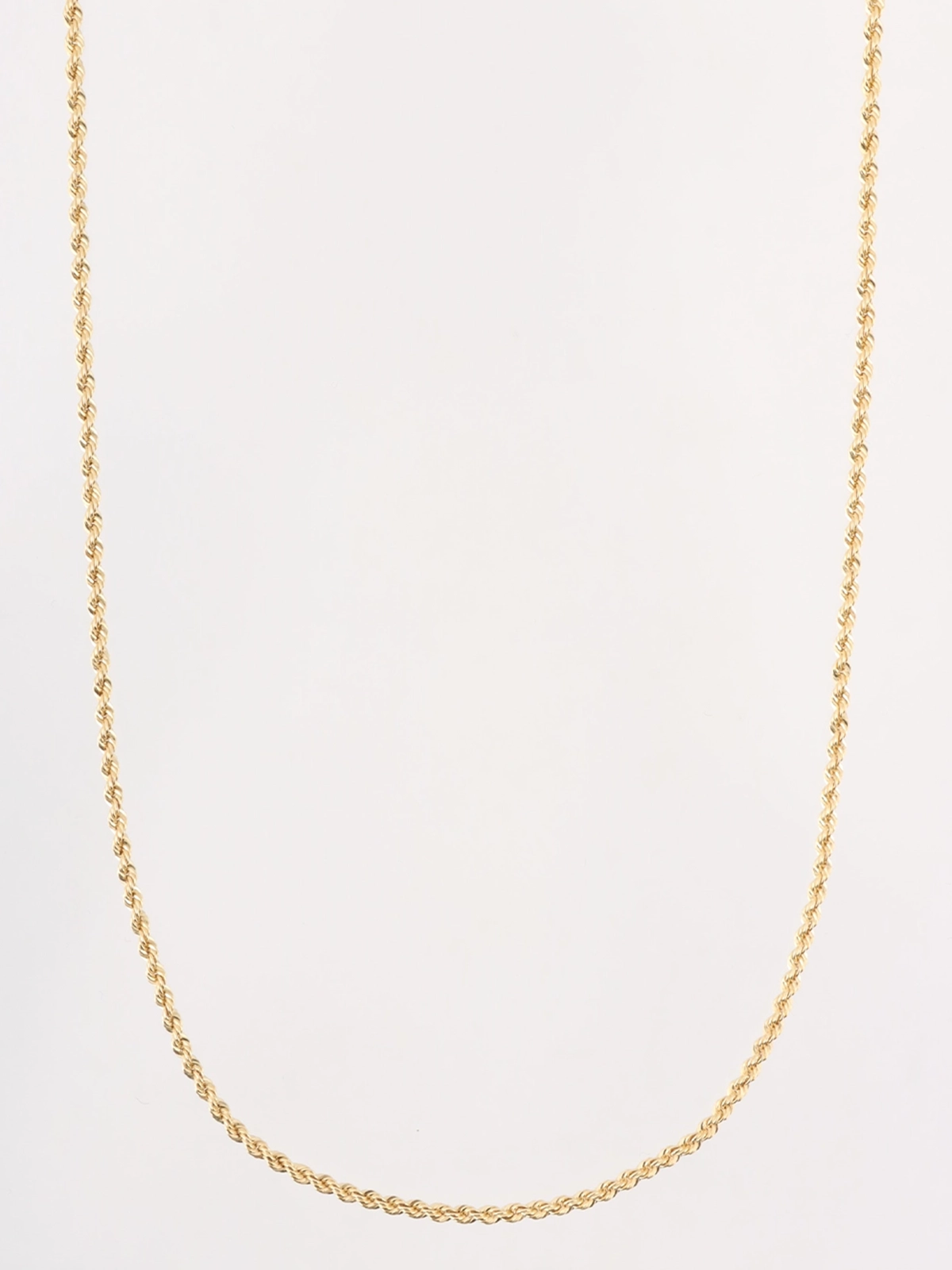 TIFFANY & CO. 14K ツイストロープチェーンロングネックレス