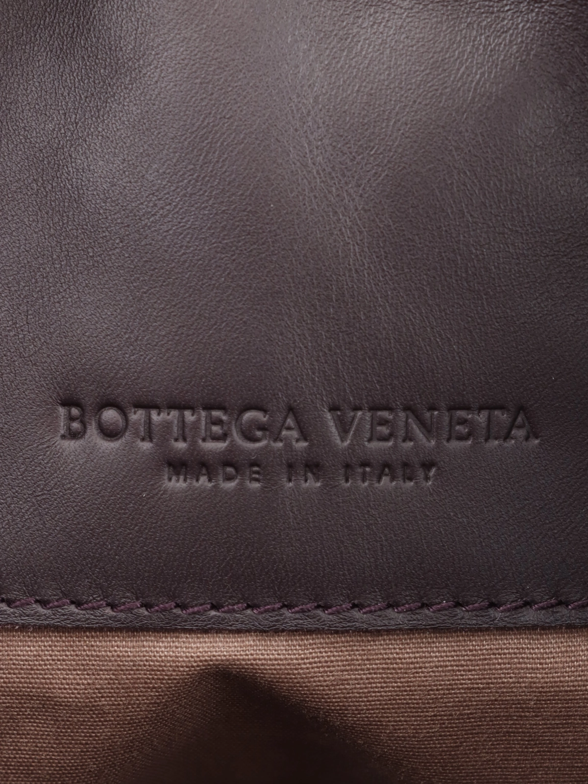 BOTTEGA VENETA イントレチャートショルダーバッグ ブラウン