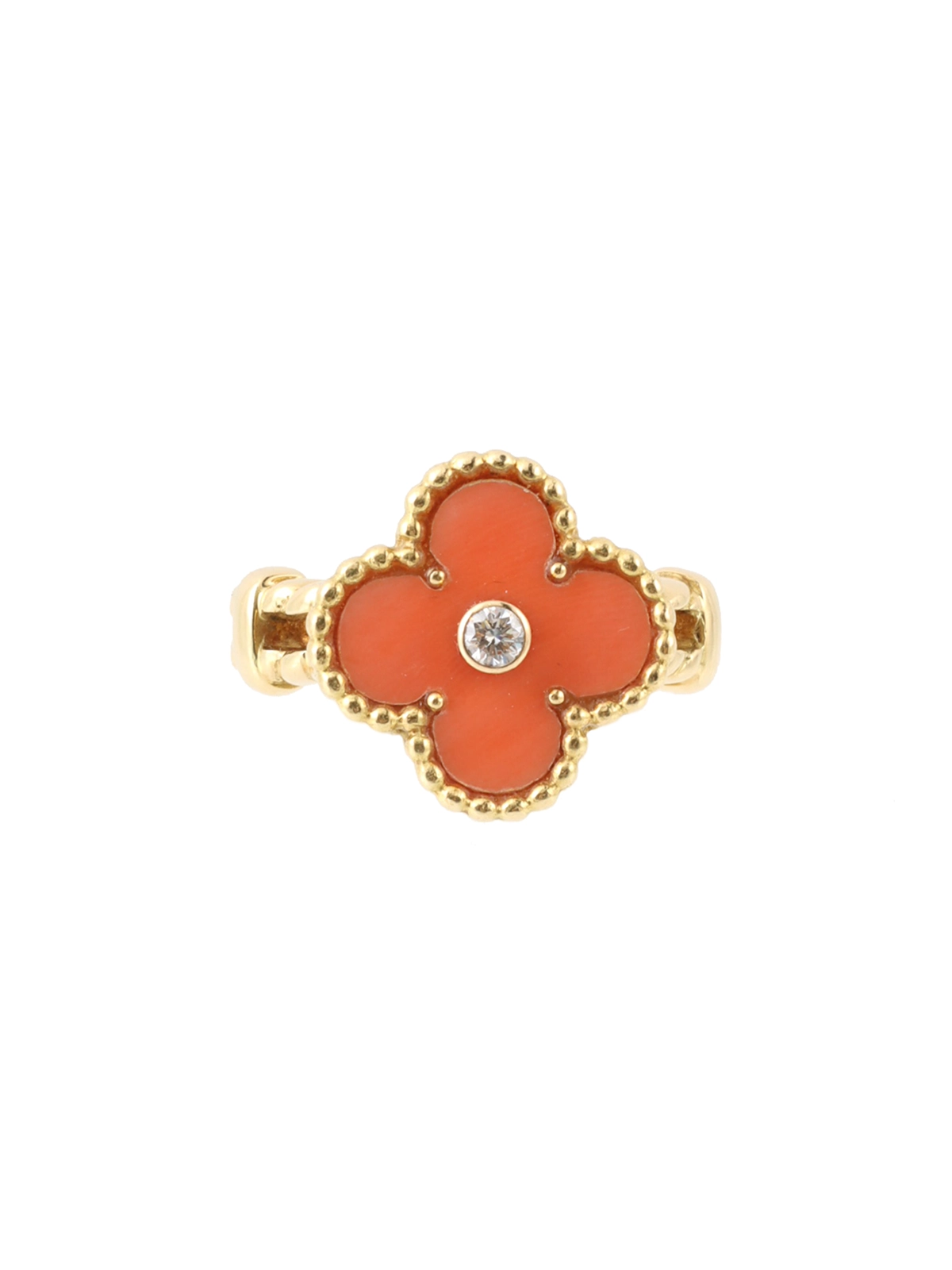 お買い得商店街 VAN 18Kダイヤモンドヴィンテージアルハンブラ ARPELS & CLEEF アクセサリー