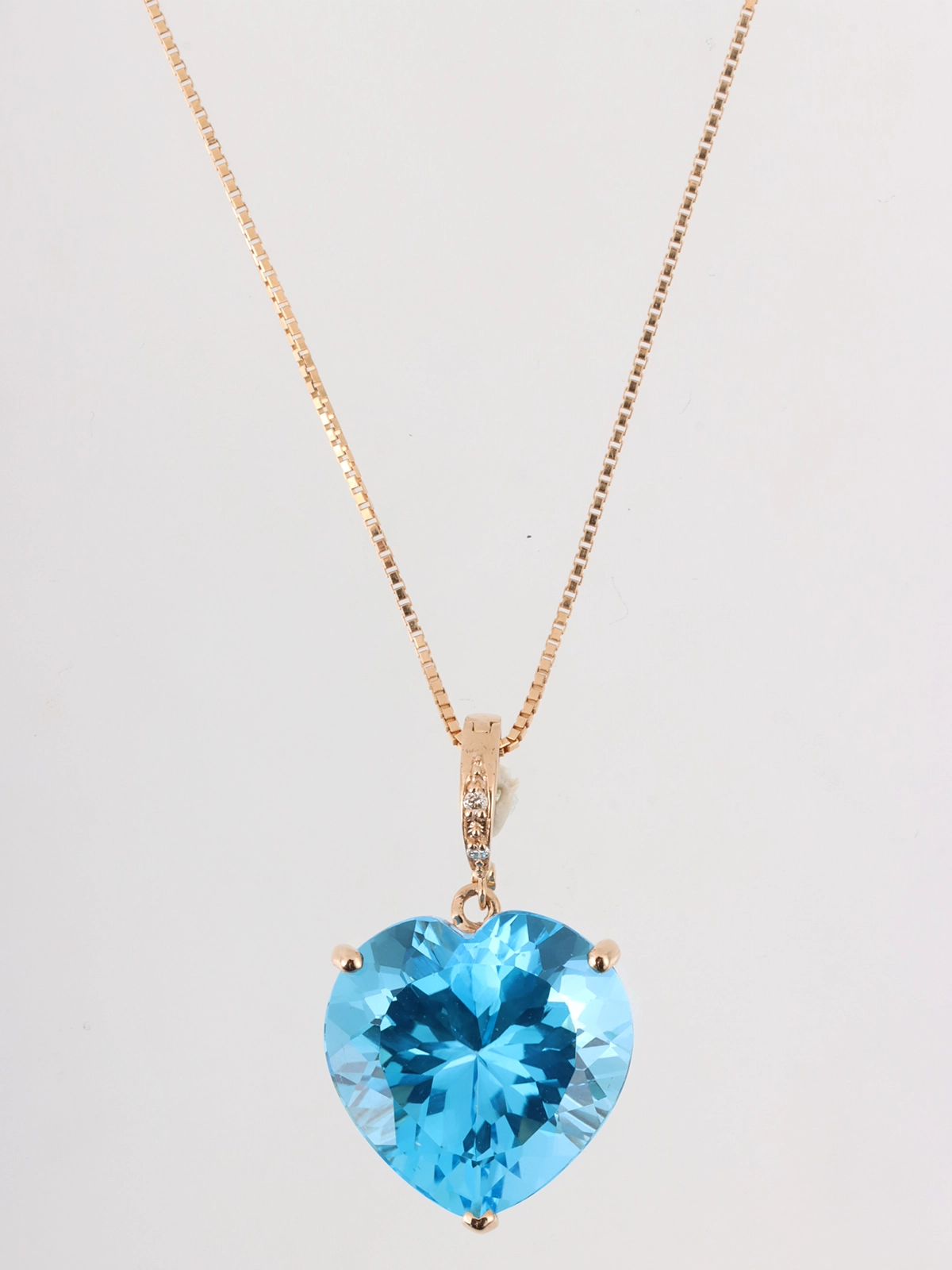 Selection Jewelry 18Kダイヤモンドブルートパーズハート