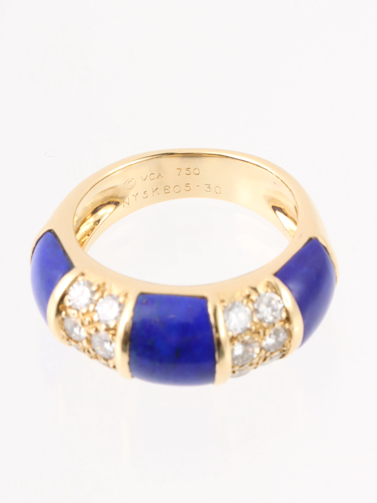 VAN CLEEF & ARPELS 18Kダイヤモンドラピスラズリリング