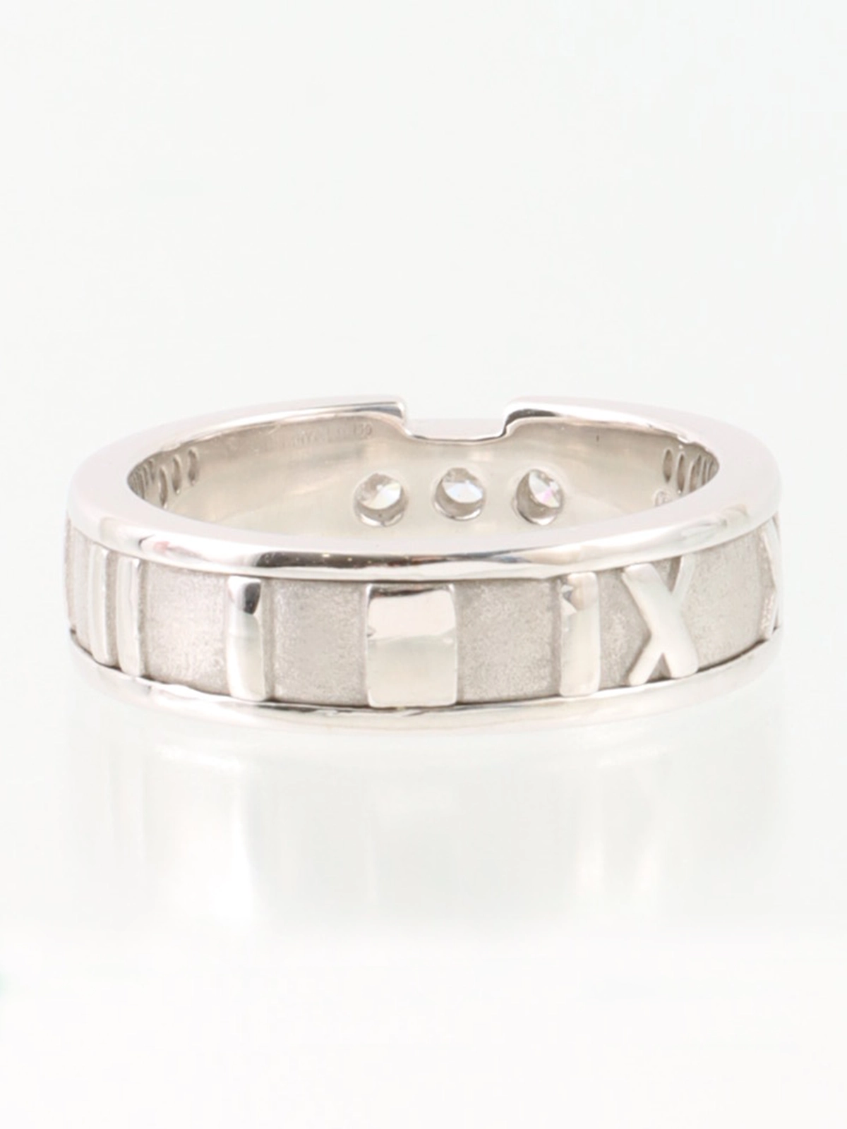 TIFFANY & CO. 18Kダイヤモンドアトラスリング シルバー