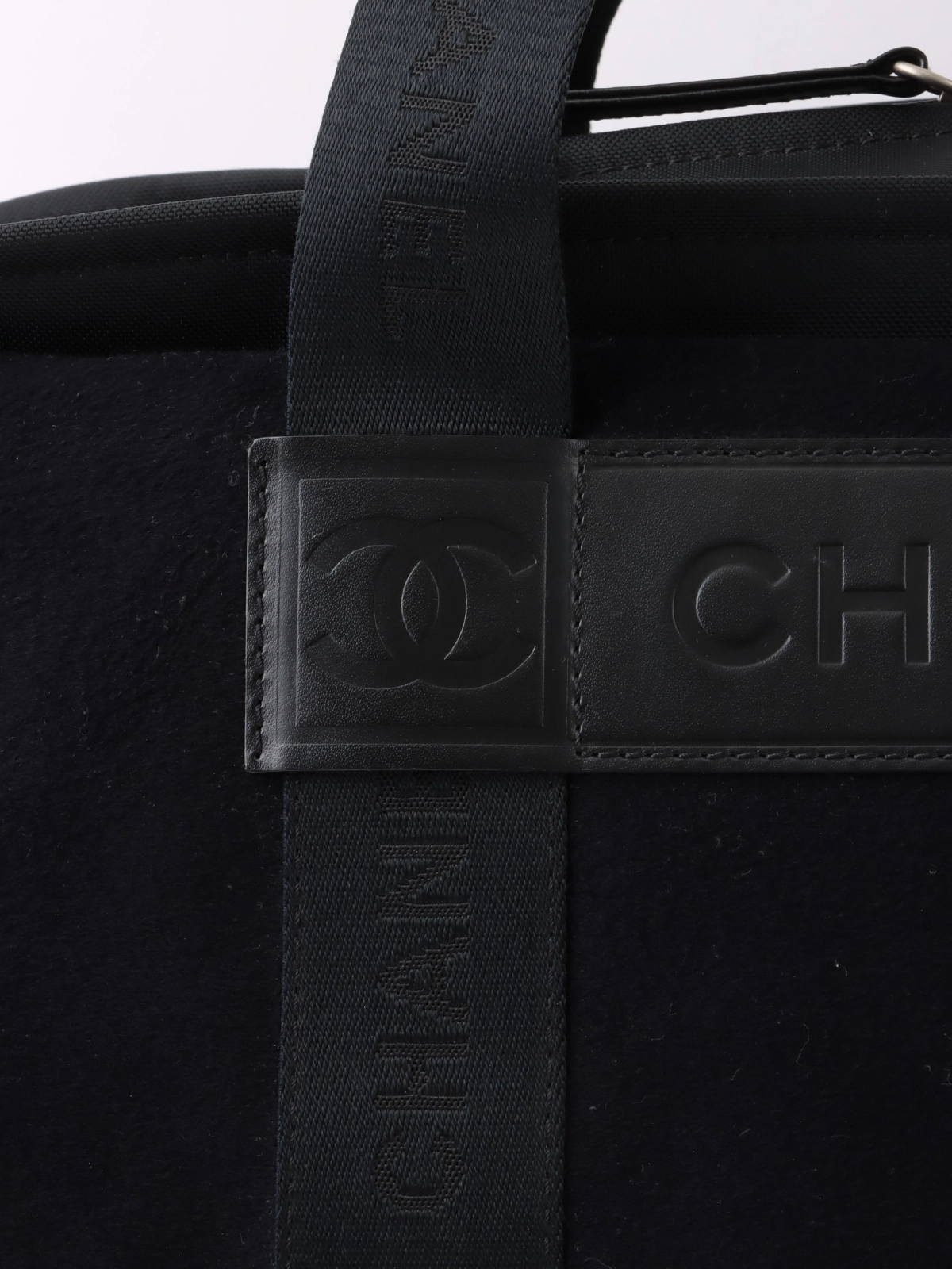CHANEL 2004年頃製 スポーツラインウールナイロンコンビロゴ CHANEL 2004年頃製 スポーツラインウールナイロンコンビロゴ