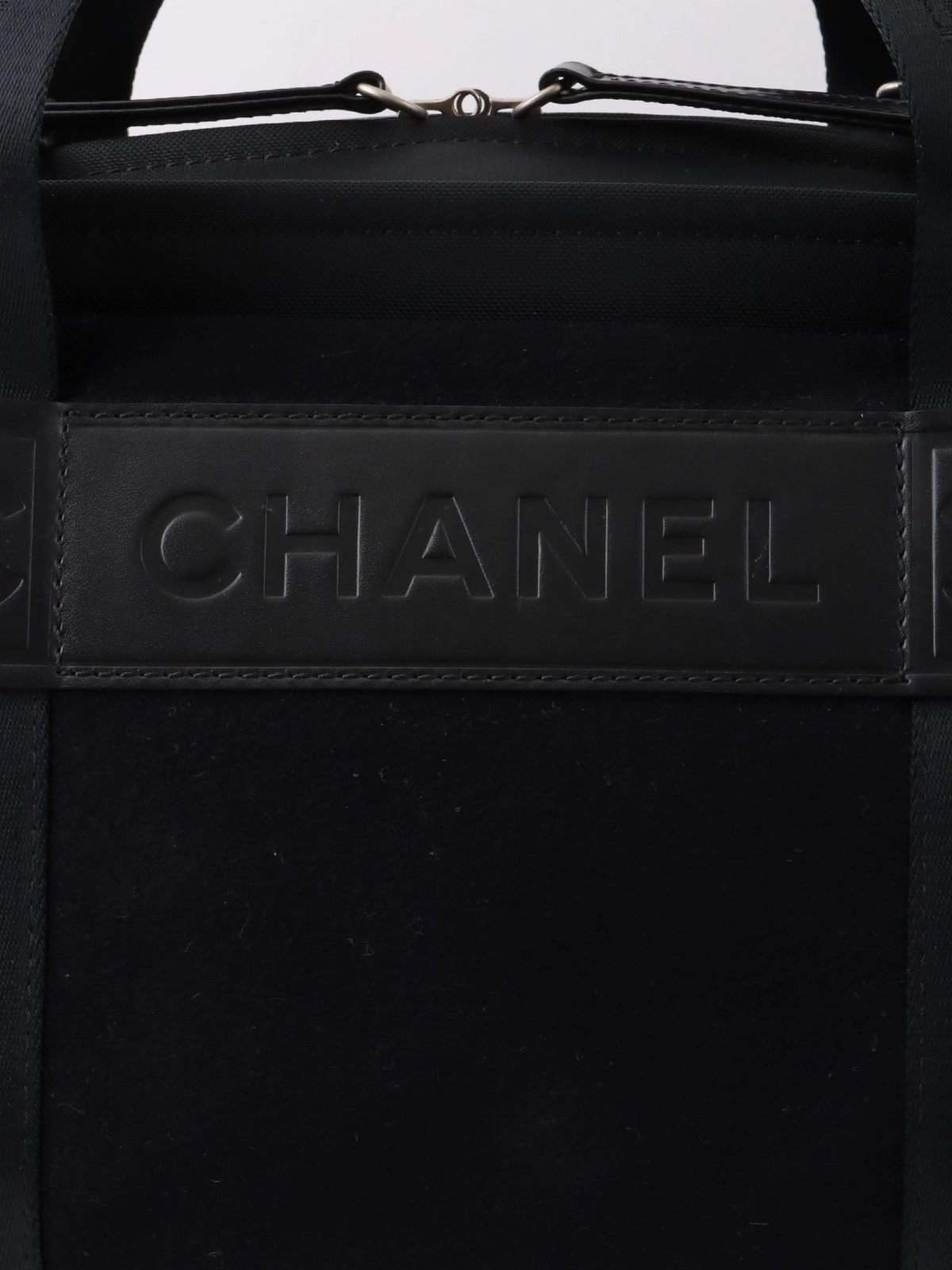CHANEL 2004年頃製 スポーツラインウールナイロンコンビロゴ CHANEL 2004年頃製 スポーツラインウールナイロンコンビロゴ