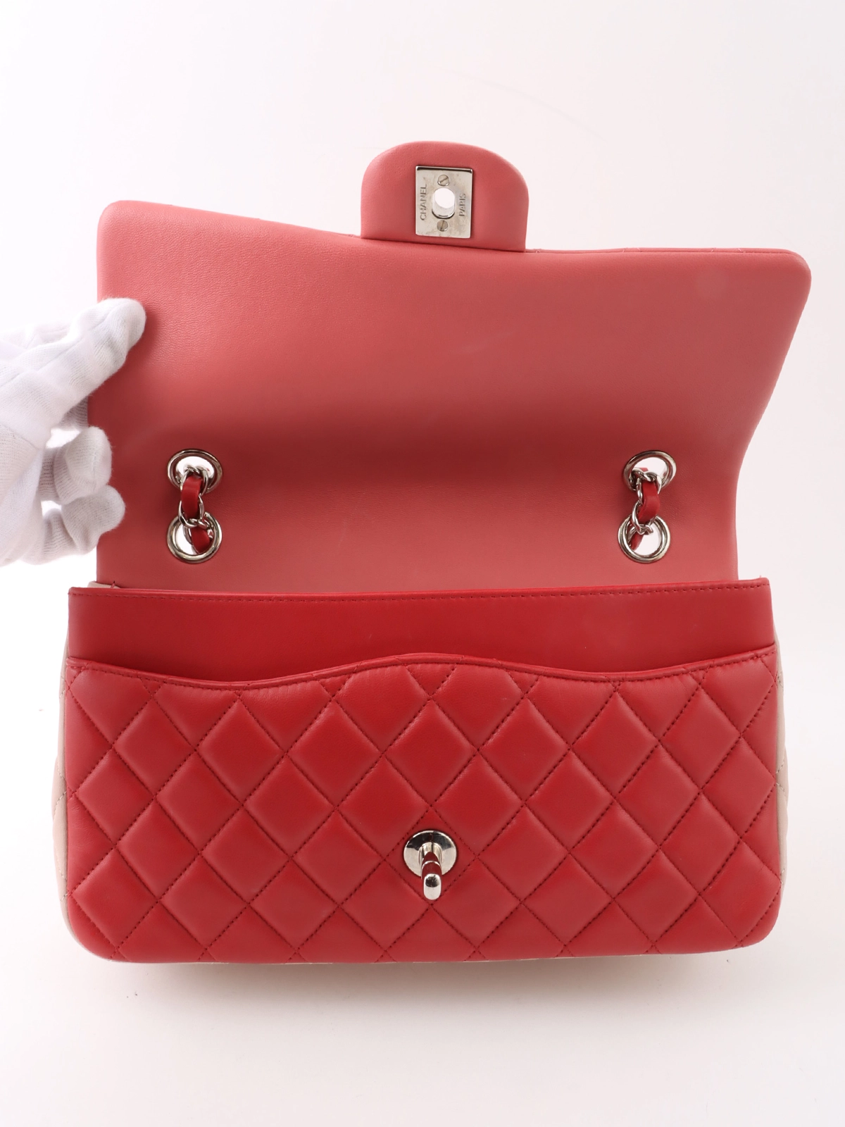 CHANEL 2014年頃製 パールラインストーンマルチチャームCCターン