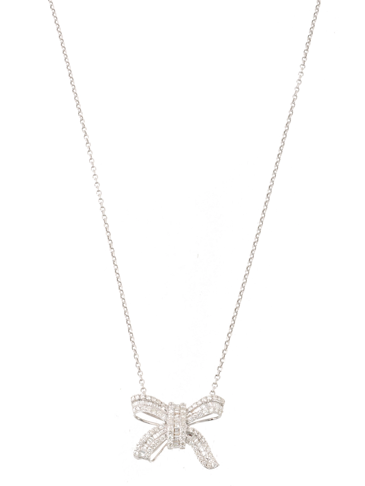Selection Jewelry 18Kダイヤモンドリボンモチーフネックレス Selection Jewelry 18Kダイヤモンドリボンモチーフネックレス