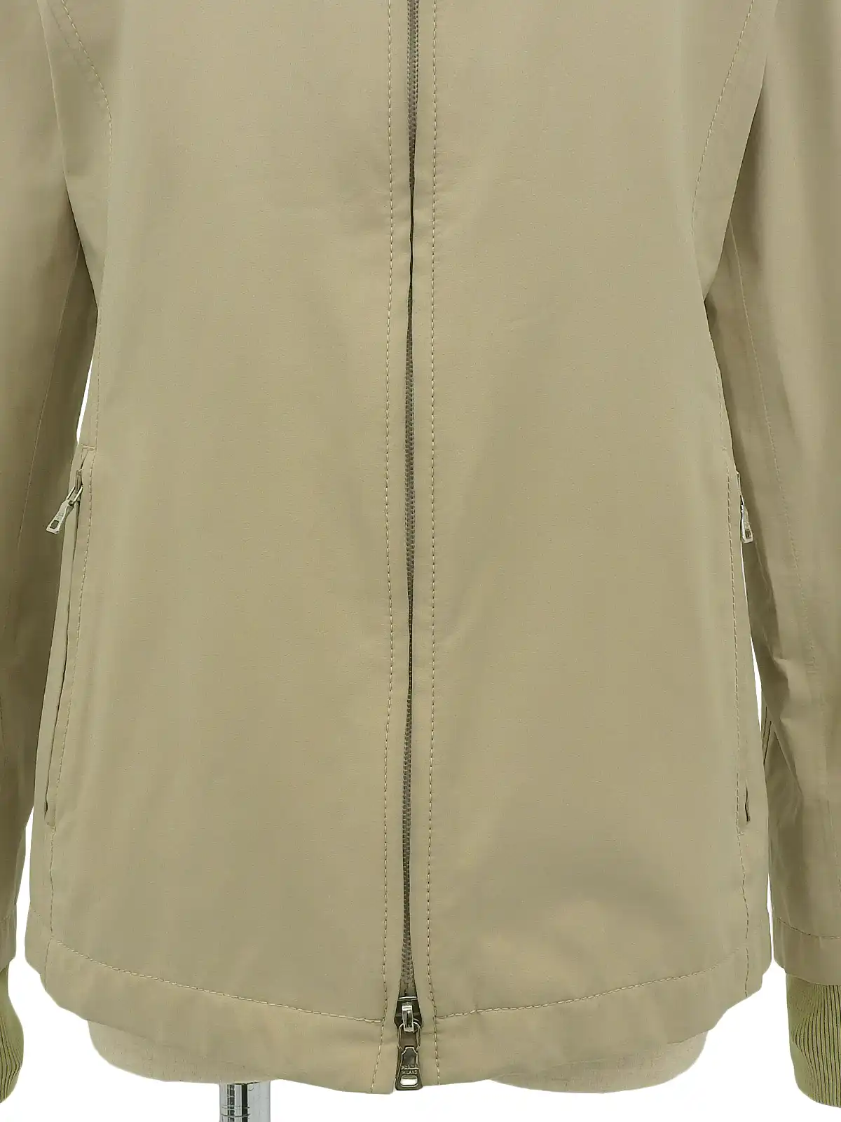 PRADA ナイロンロゴジップアップフーデットジャケット ベージュ