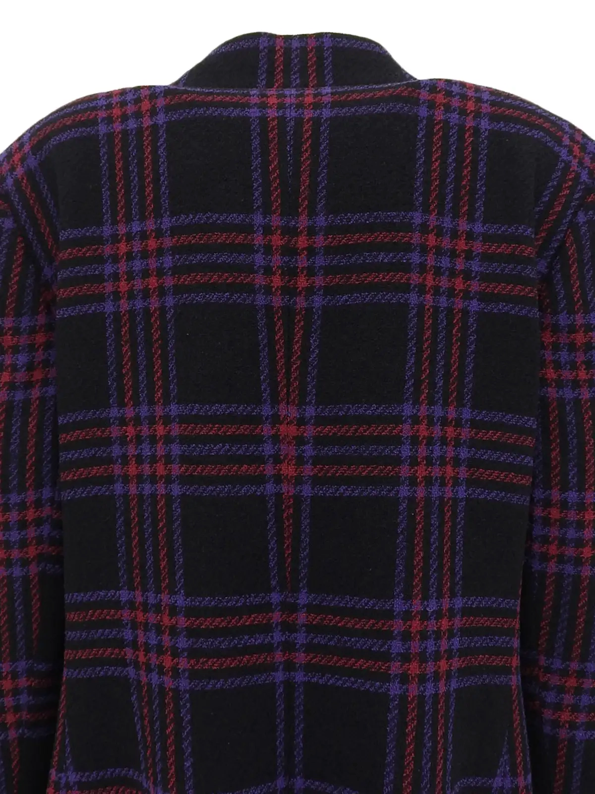 CELINE チェックパターンマカダムボタンジャケット ブラック