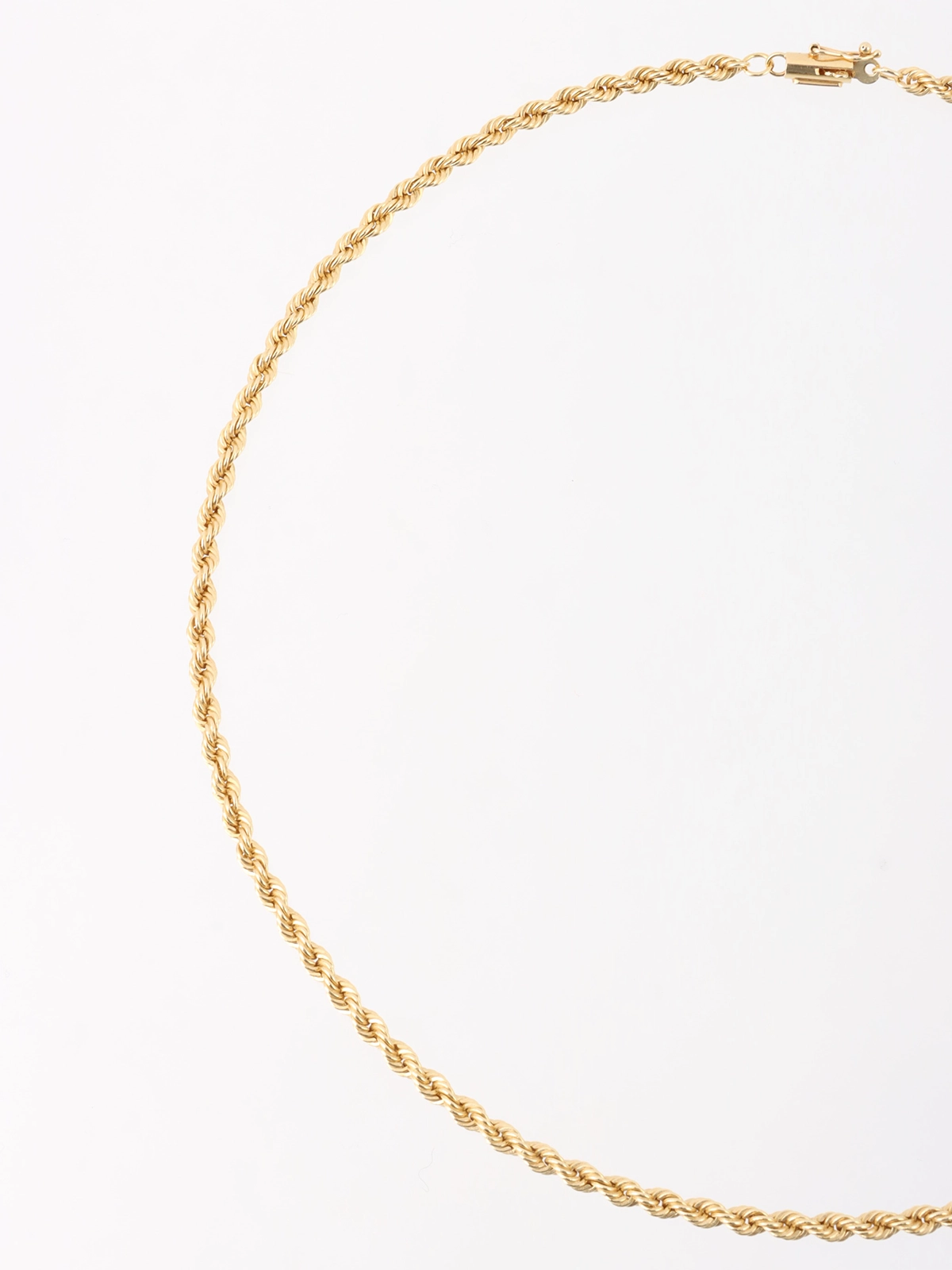 TIFFANY & CO. 14Kツイストロープチェーンネックレス ゴールド
