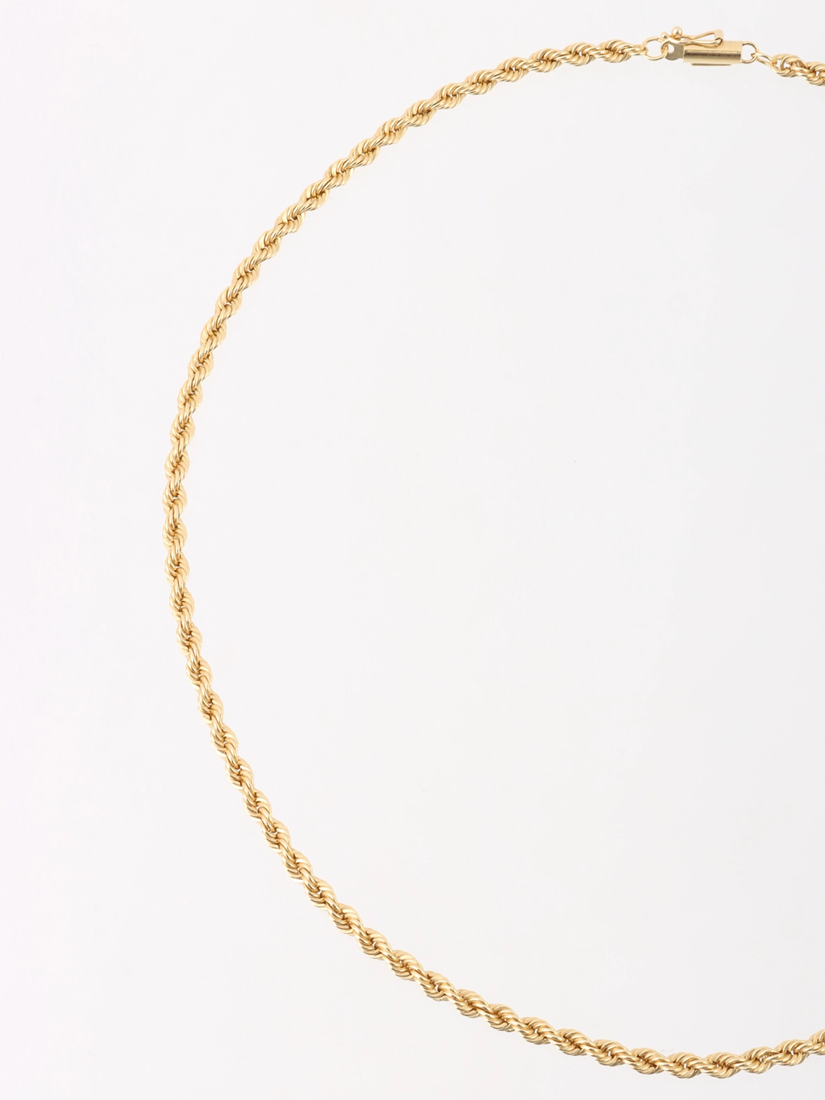 TIFFANY & CO. 14Kツイストロープチェーンネックレス ゴールド