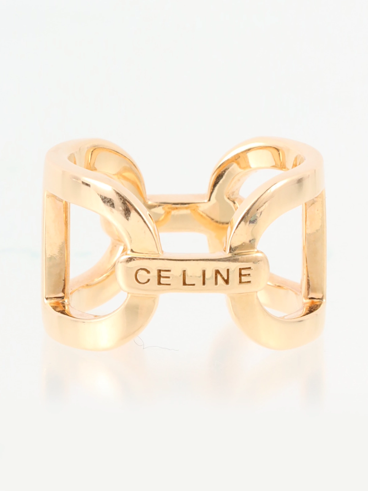 CELINE 18Kダイヤモンドデザインリング ゴールド|VINTAGE QOO CELINE 18Kダイヤモンドデザインリング ゴールド|VINTAGE QOO