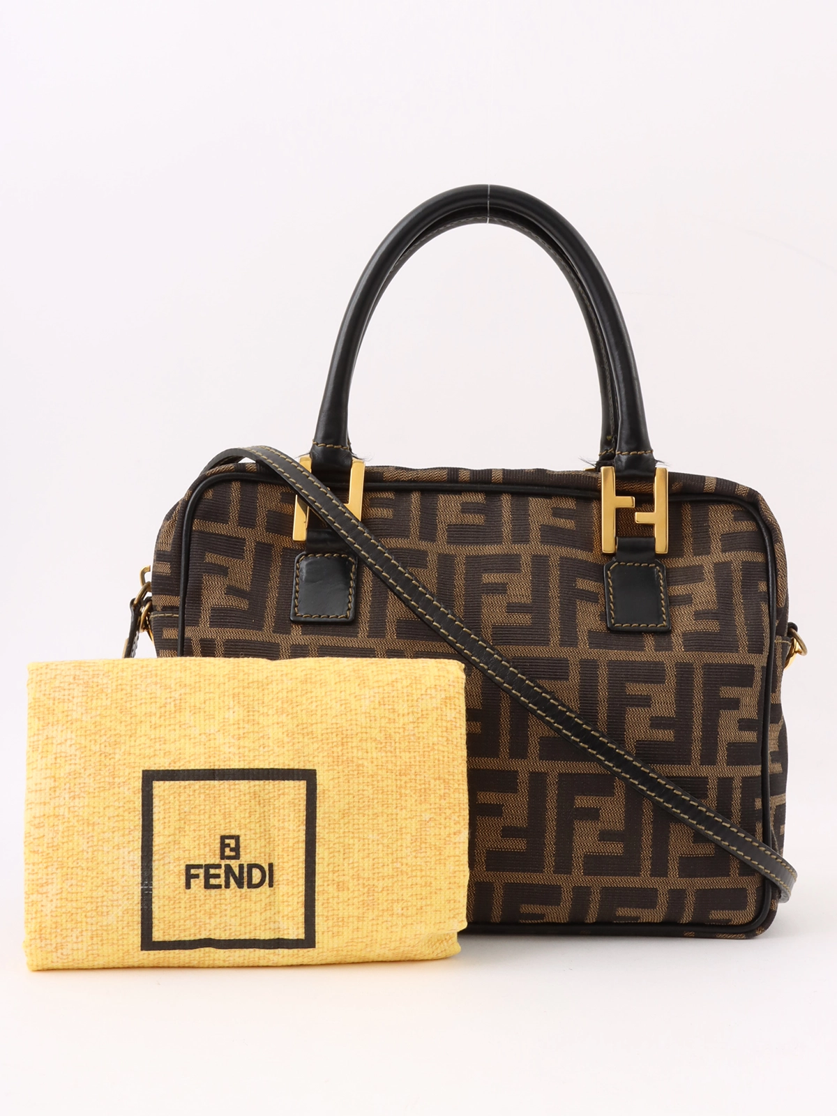FENDI FFズッカパターン2wayバッグ ブラウン｜VINTAGE QOO TOKYO