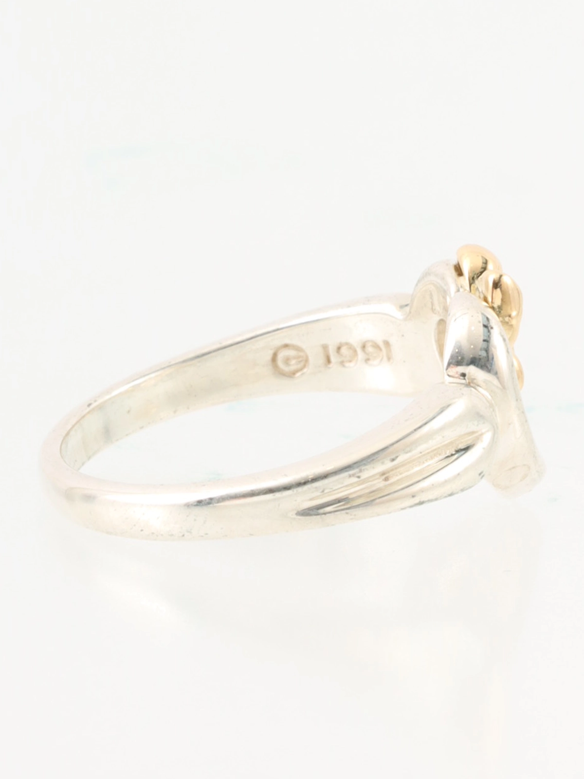 TIFFANY & CO. 18K925ハートリボンモチーフリング シルバー