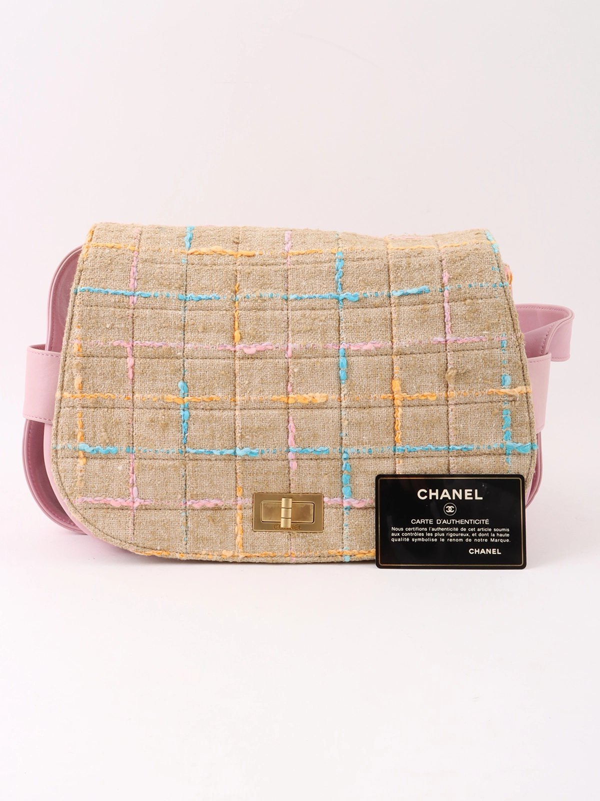 【限定品】 CHANEL 2000年頃製 2.55ツイードキルティングショルダーバッグ バッグ