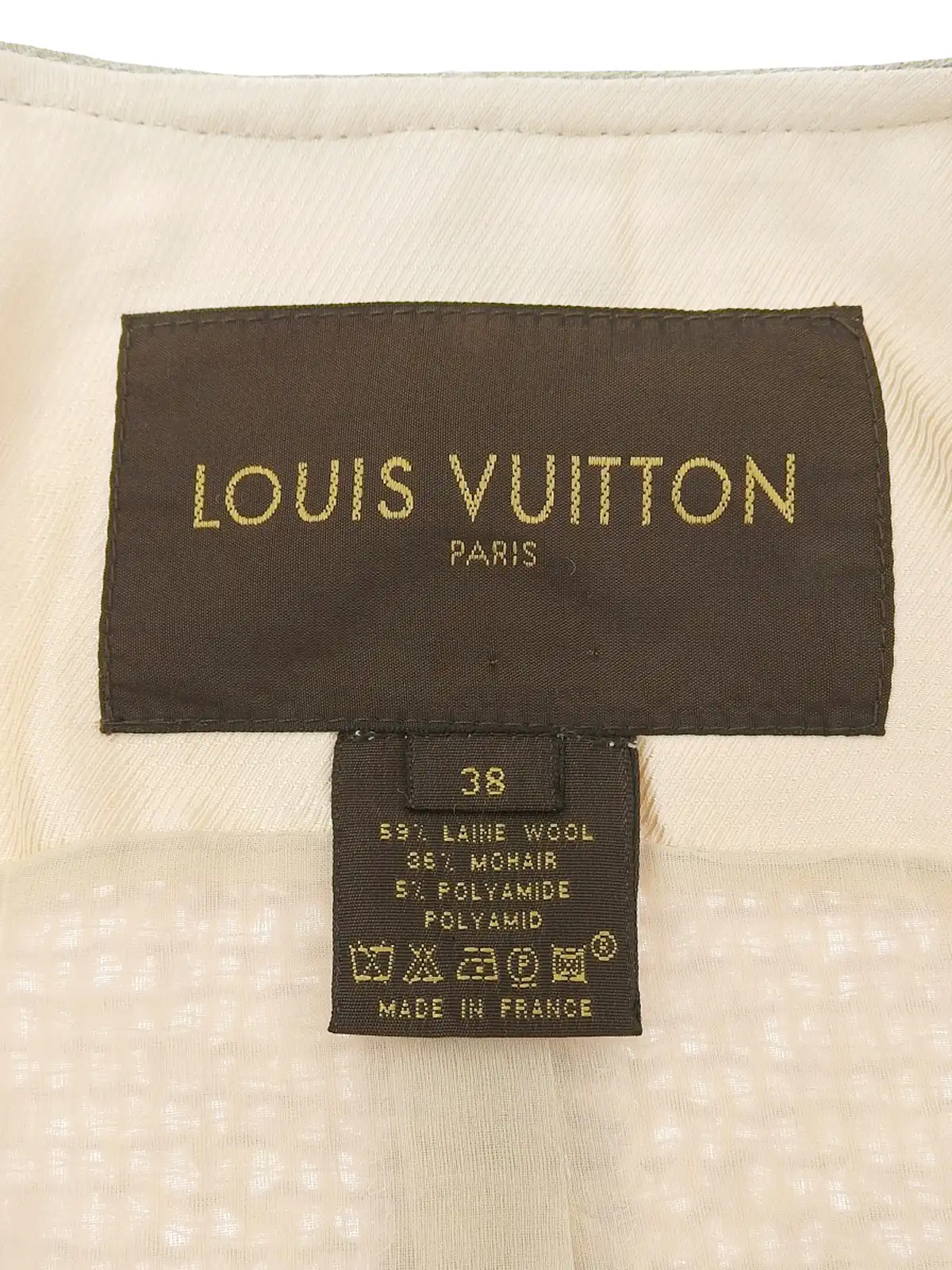 LOUIS VUITTON ロゴボタンコート ベージュ|VINTAGE QOO TOKYO LOUIS VUITTON ロゴボタンコート ベージュ|VINTAGE QOO TOKYO