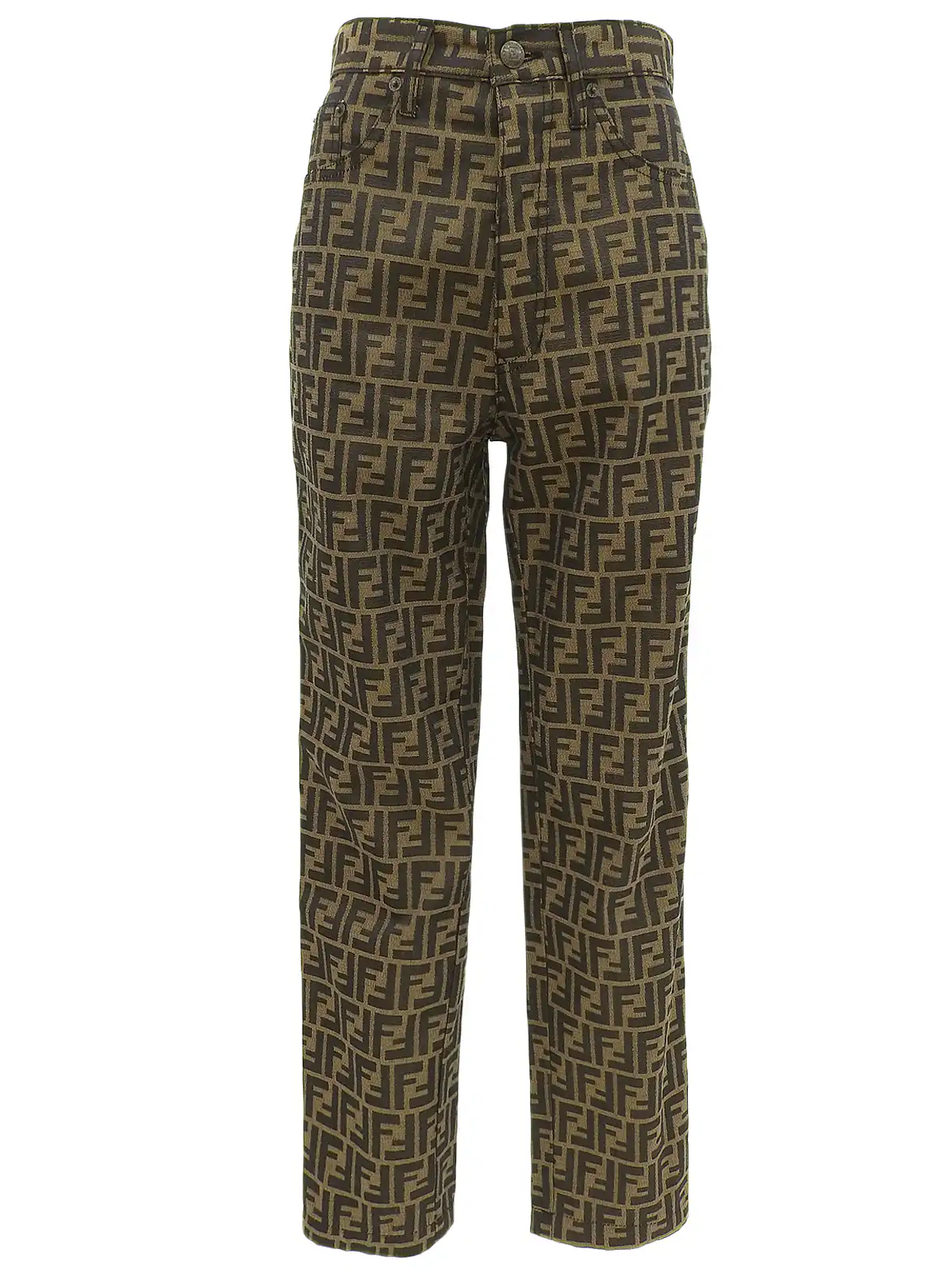 美品 vintage FENDI 2タック スラックス カシミア混 フラノ
