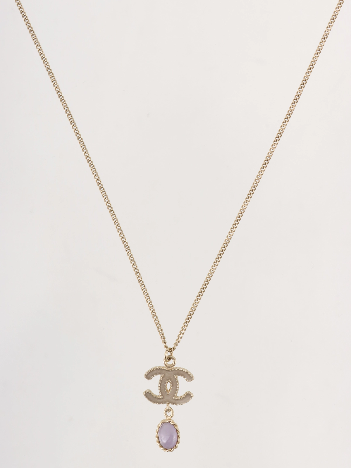 CHANEL 2012年製 スウィングカラーストーンCCマークプレート CHANEL 2012年製 スウィングカラーストーンCCマークプレート