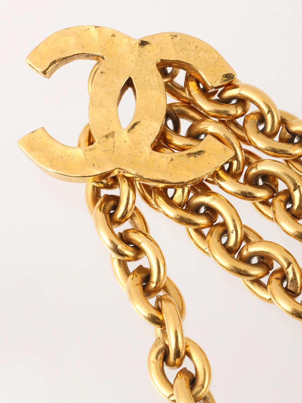 CHANEL トリプルCCマークチェーンベルト ゴールド|VINTAGE QOO CHANEL トリプルCCマークチェーンベルト ゴールド|VINTAGE QOO
