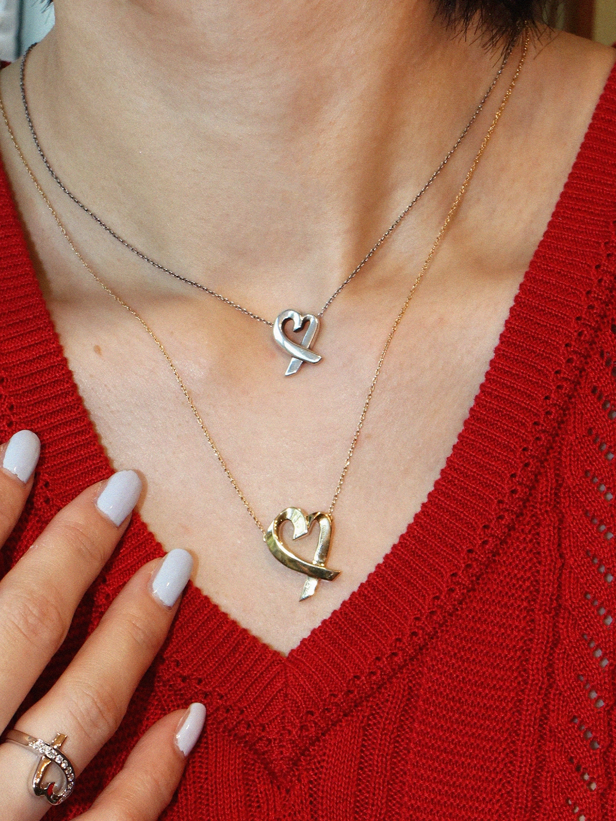 TIFFANY & CO. 18Kラビングハートネックレス ゴールド｜VINTAGE