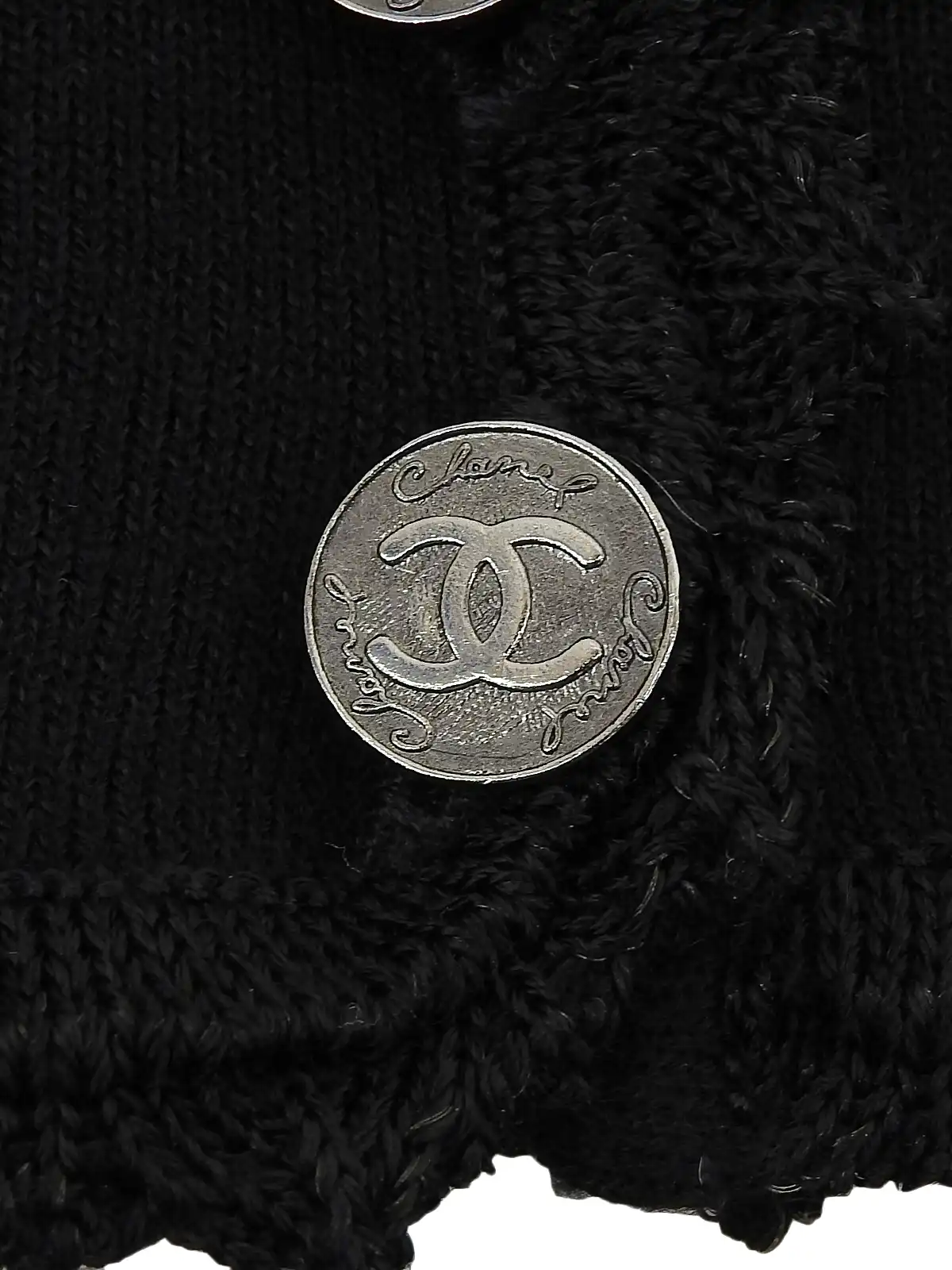 CHANEL 2006年製 CCマークボタンカーディガン ブラック｜VINTAGE
