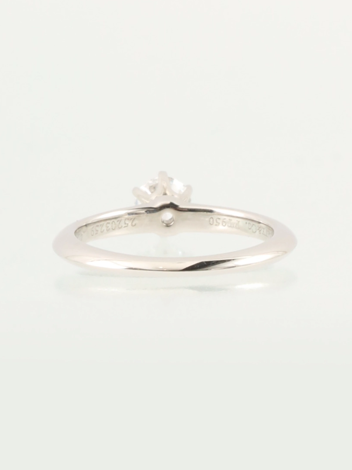 贈る結婚祝い TIFFANY & CO. プラチナダイヤモンドソリティアリング シルバー アクセサリー