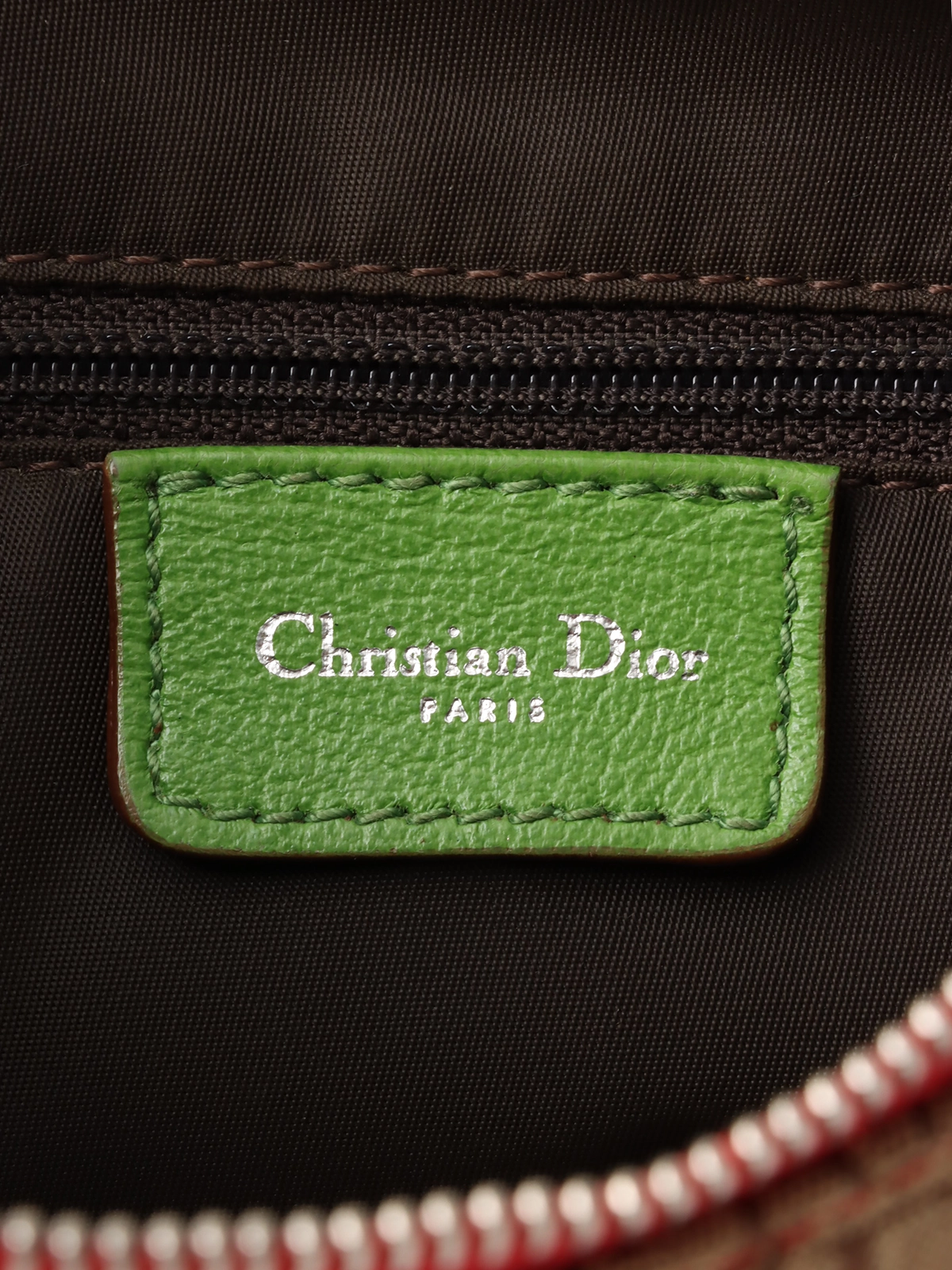 DIOR 2004年製 ラスタトロッターパターンサドルバッグ ブラウン