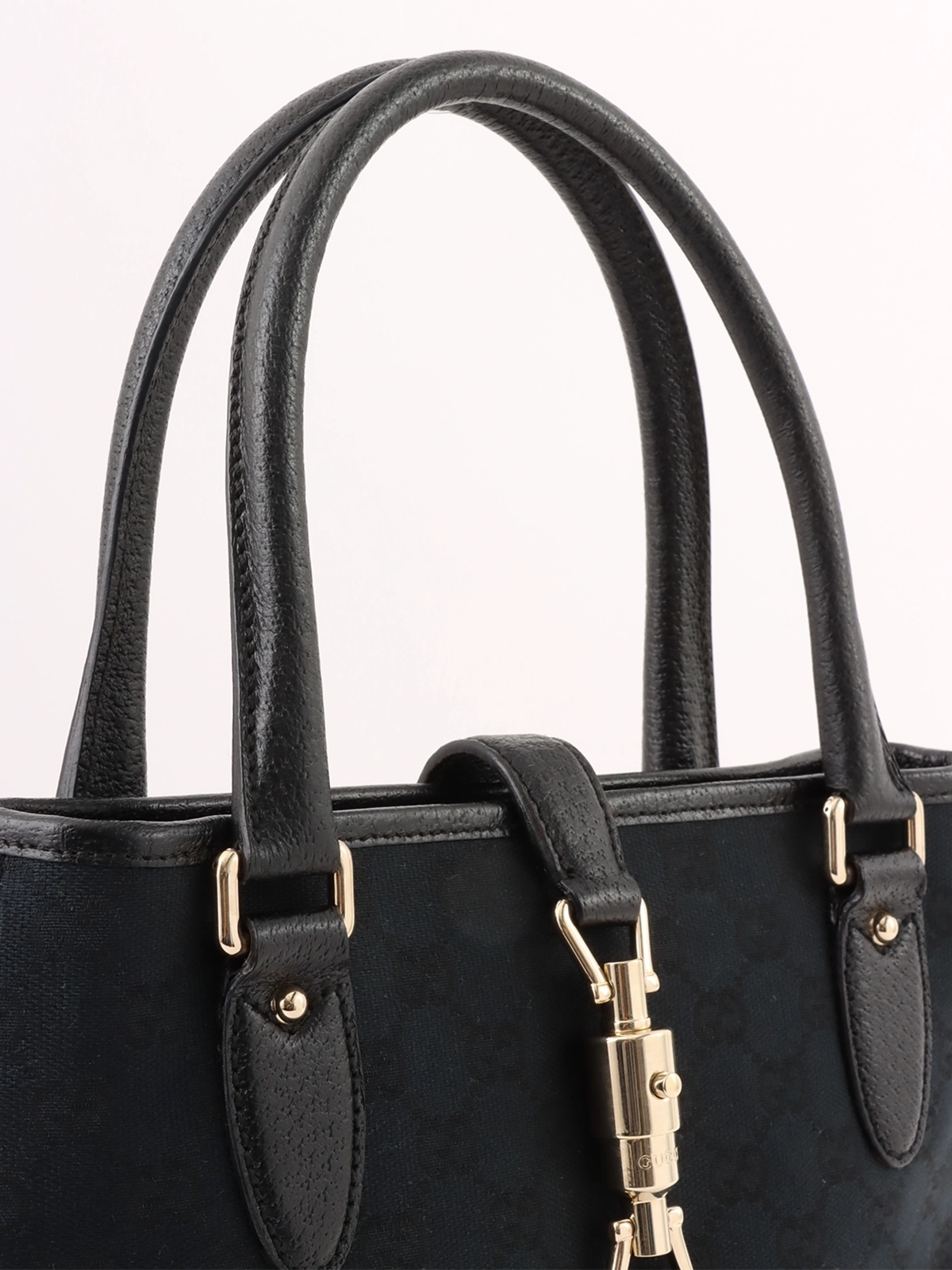 GUCCI キャンバスGGパターントートバッグ ブラック｜VINTAGE QOO