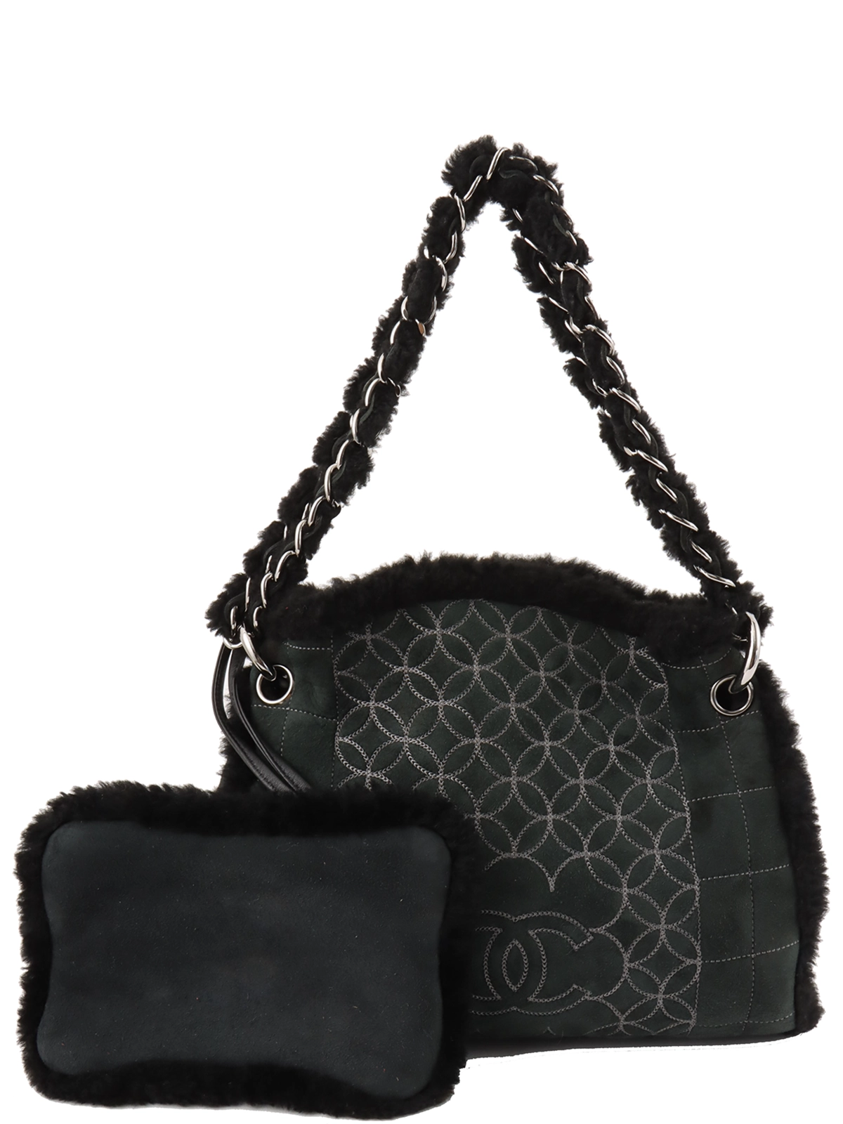 若者に人気のブランド CHANEL ムートンCCマークステッチショルダーバッグ 2005年頃製 バッグ